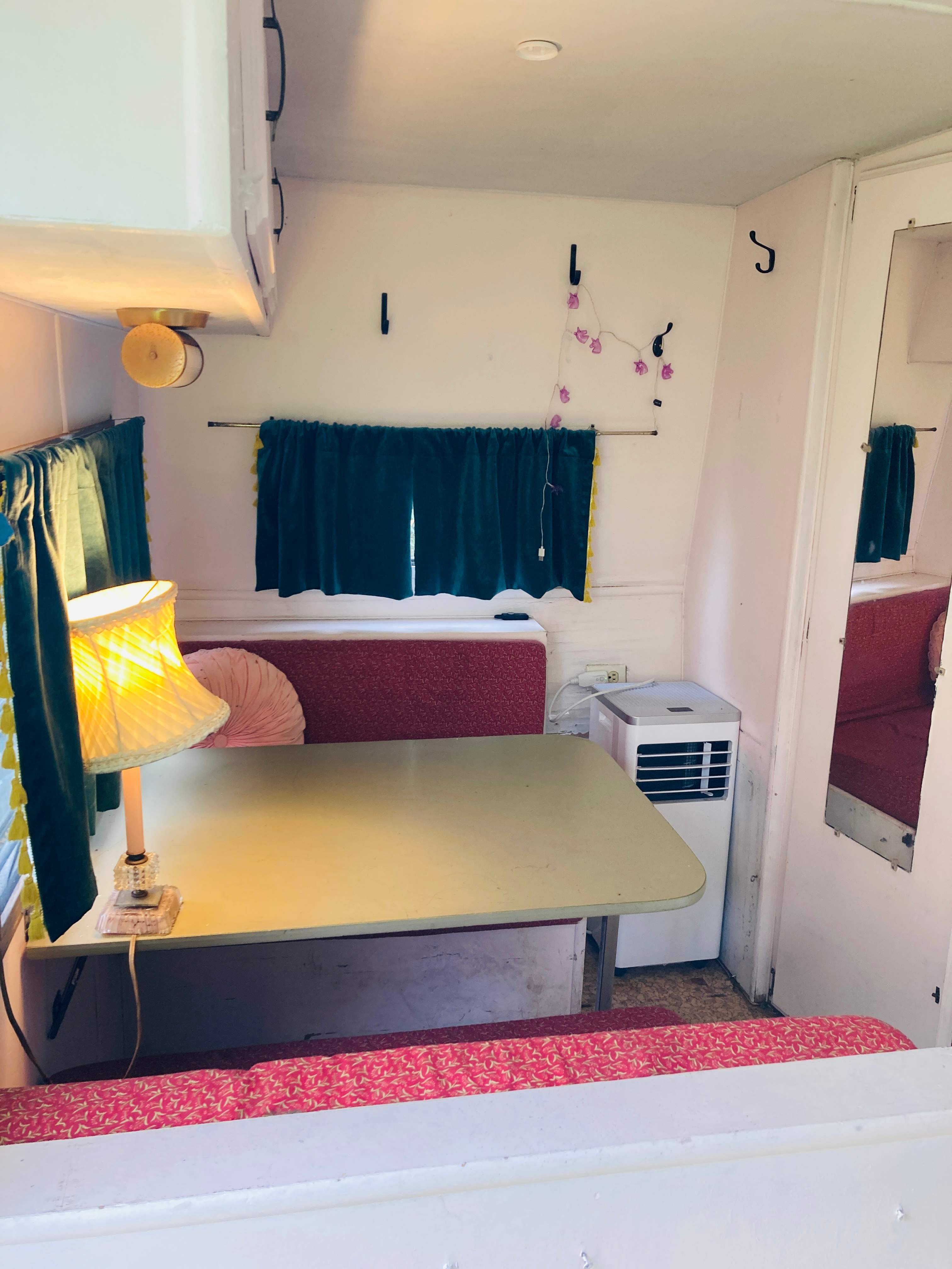 Rockaway secret garden 70's camper