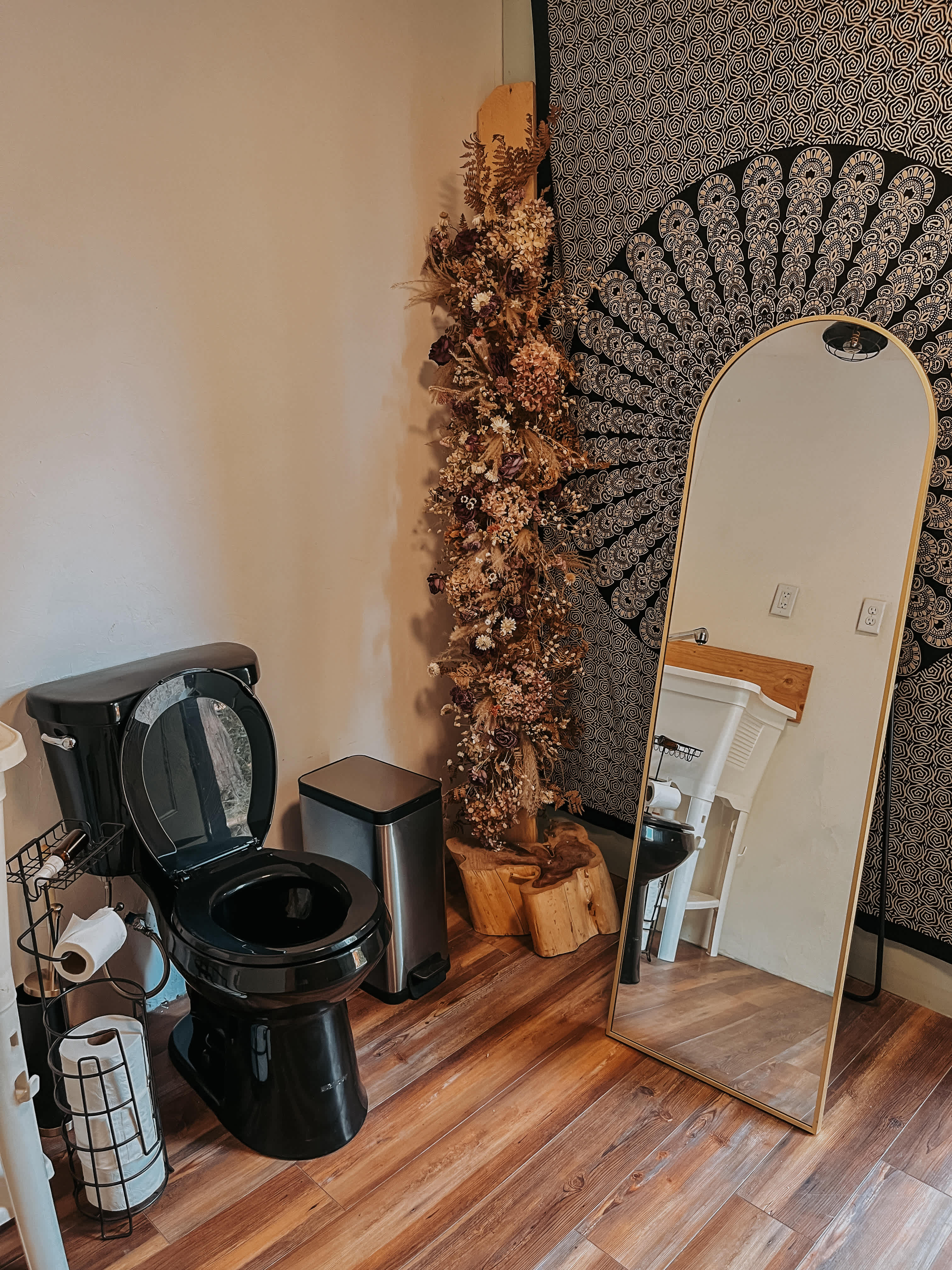 The camp bathroom is cleaned and restocked with amenities before every new camper visits. 