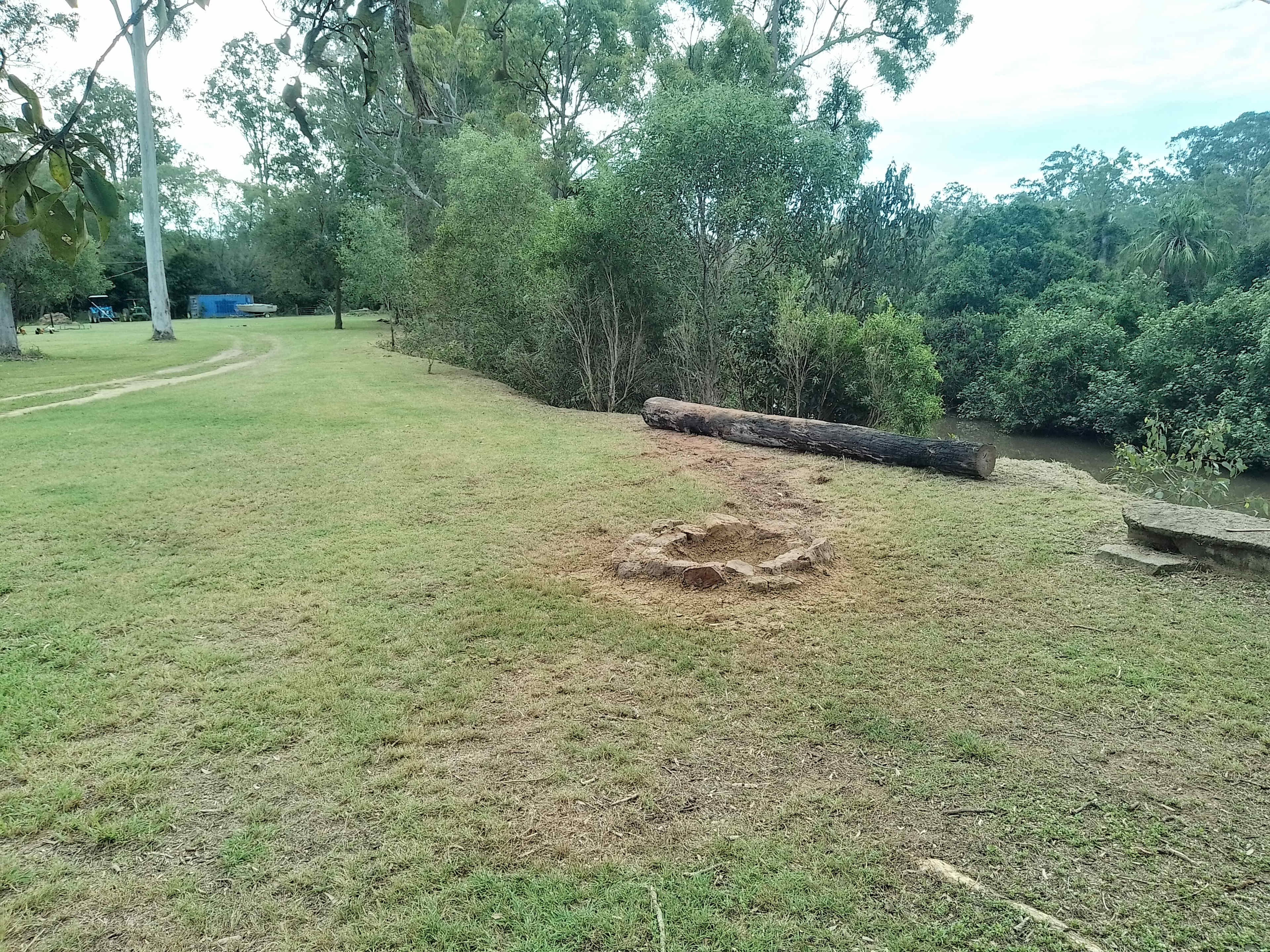 North West view of camp site
