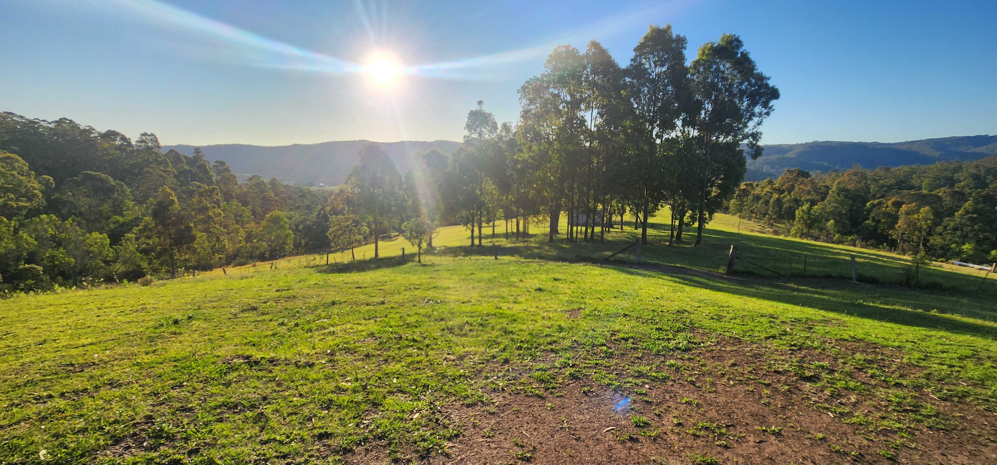 Incredible views are available, a short walk from this site. 
This photo is 100% unfiltered. 