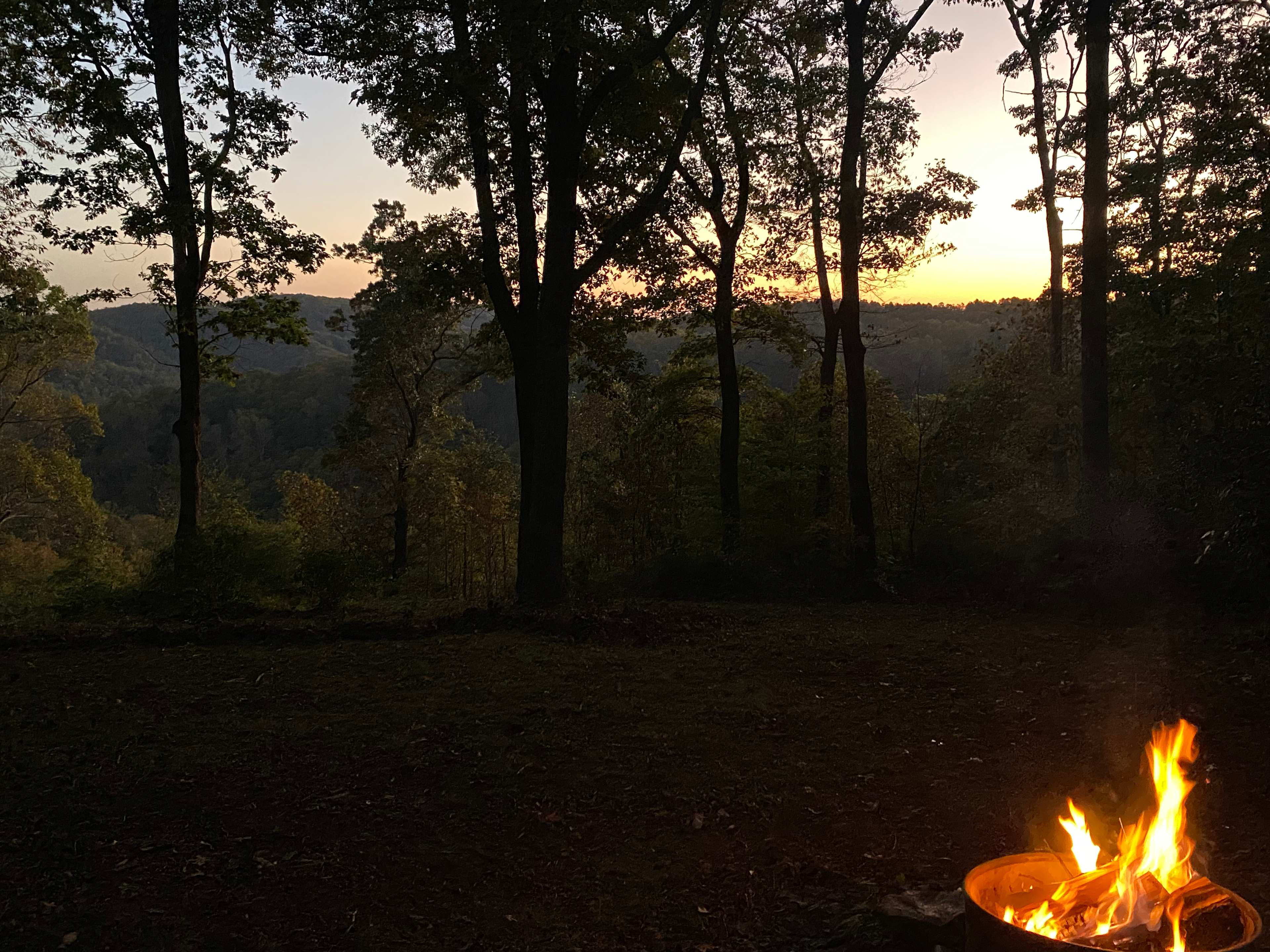 Twilight from camp