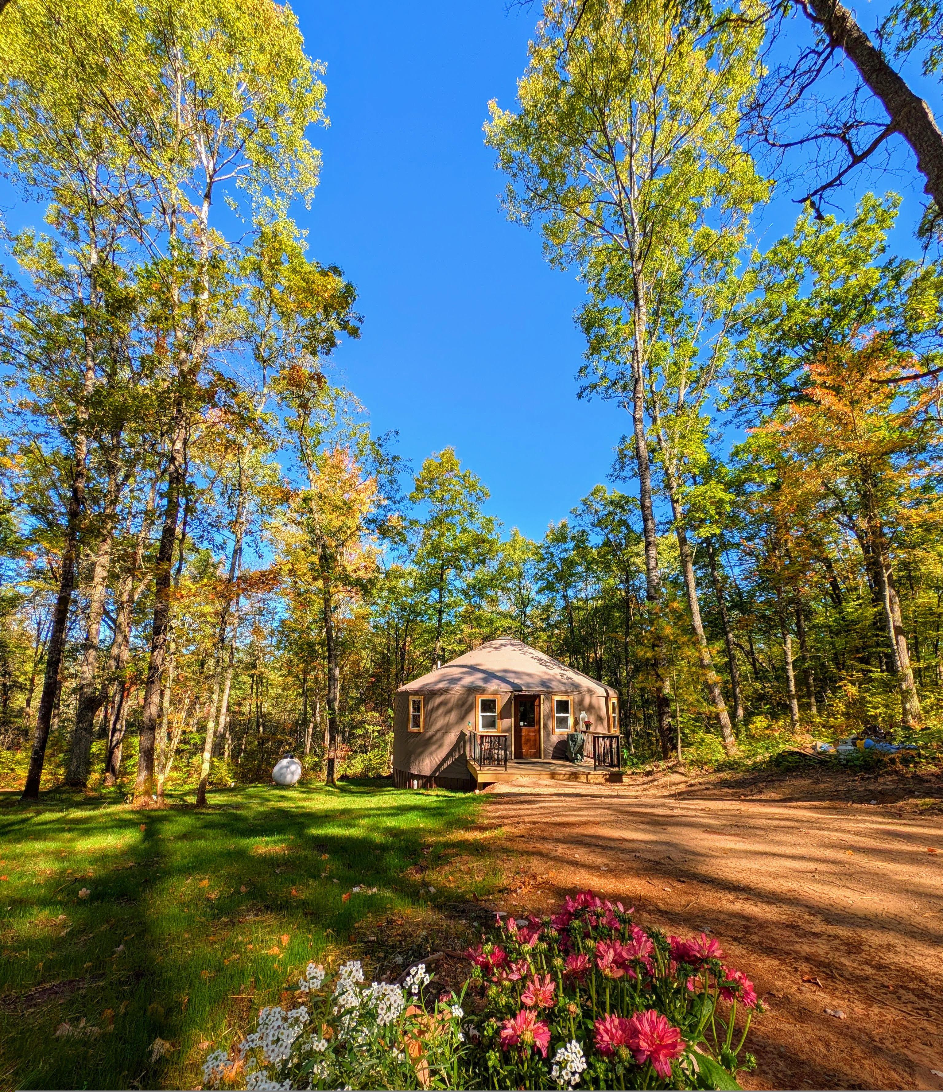 'Driftwood' Year Round Yurt + Sauna