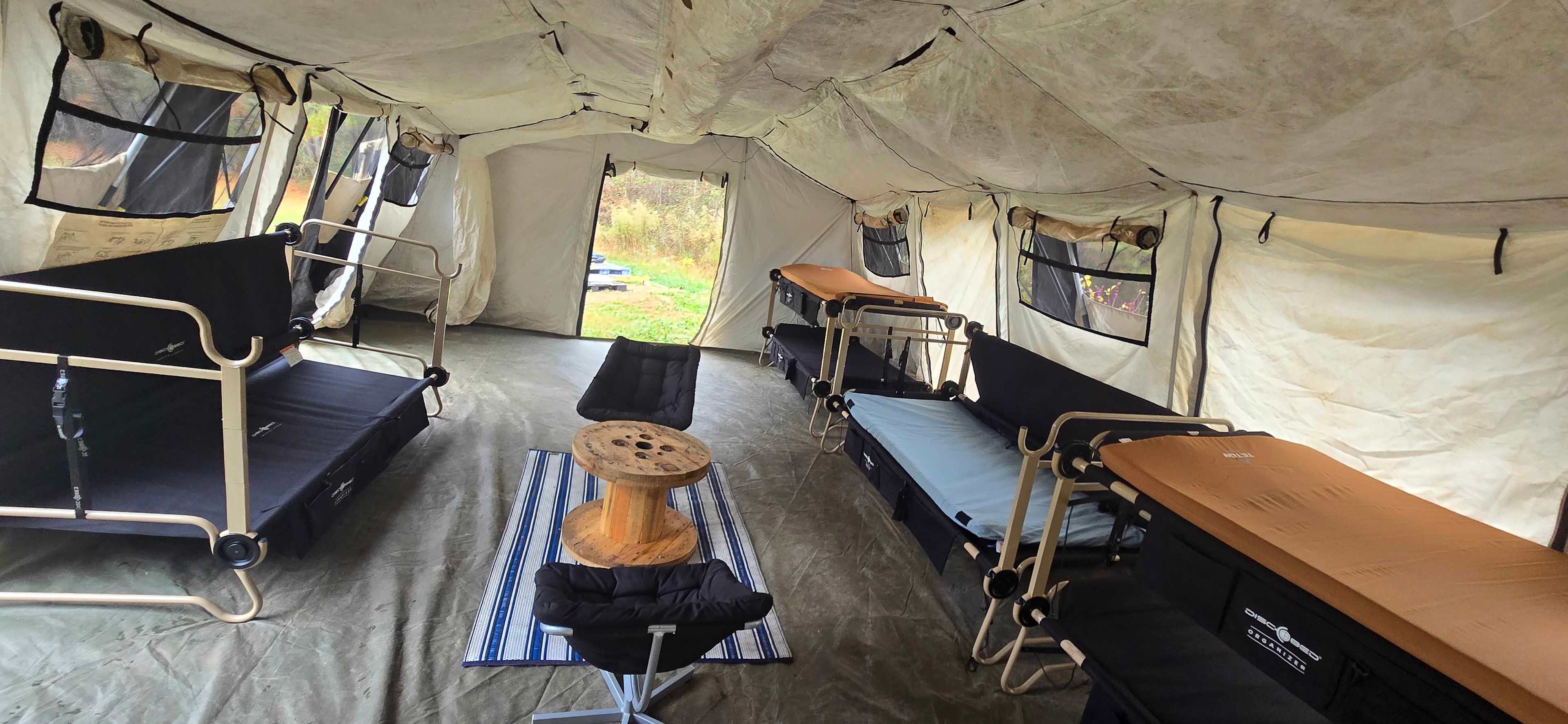Bunk disco beds which can be turned into a couch