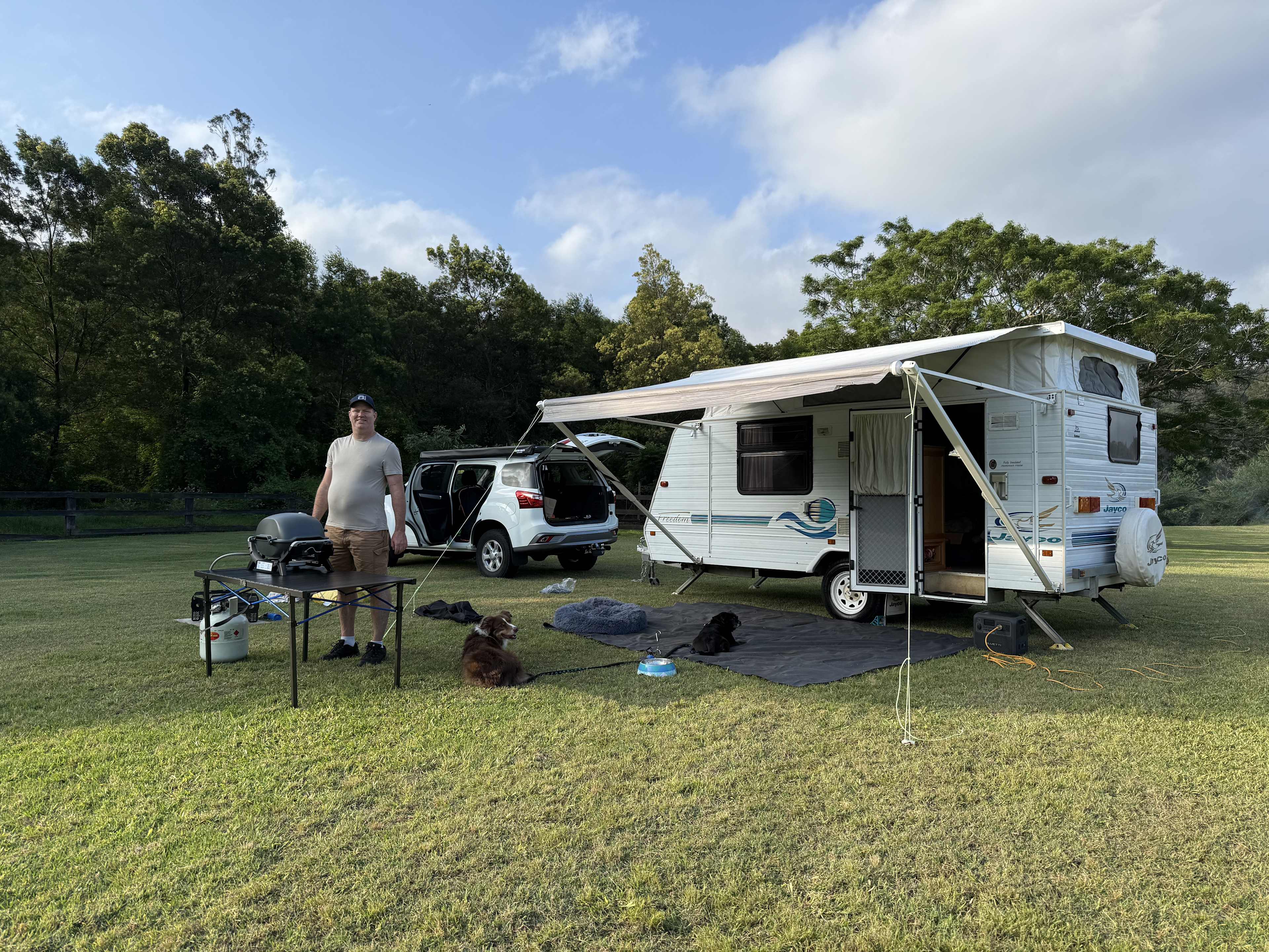 Our set up for the night