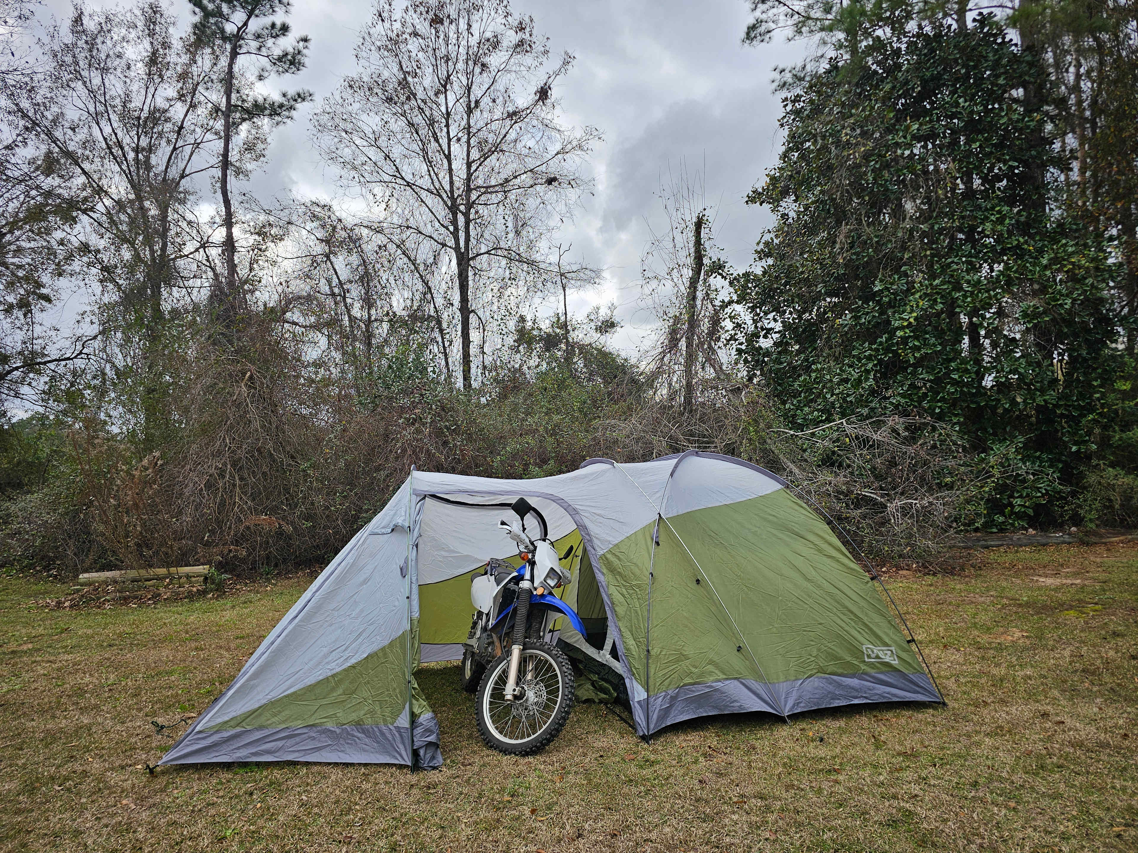Great camping for the adventure rider seeking a quick overnight break.