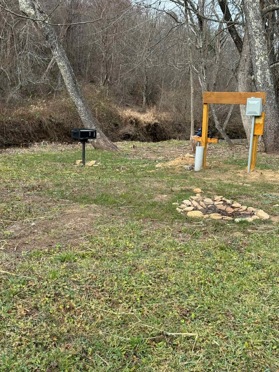 Creekside campsites
