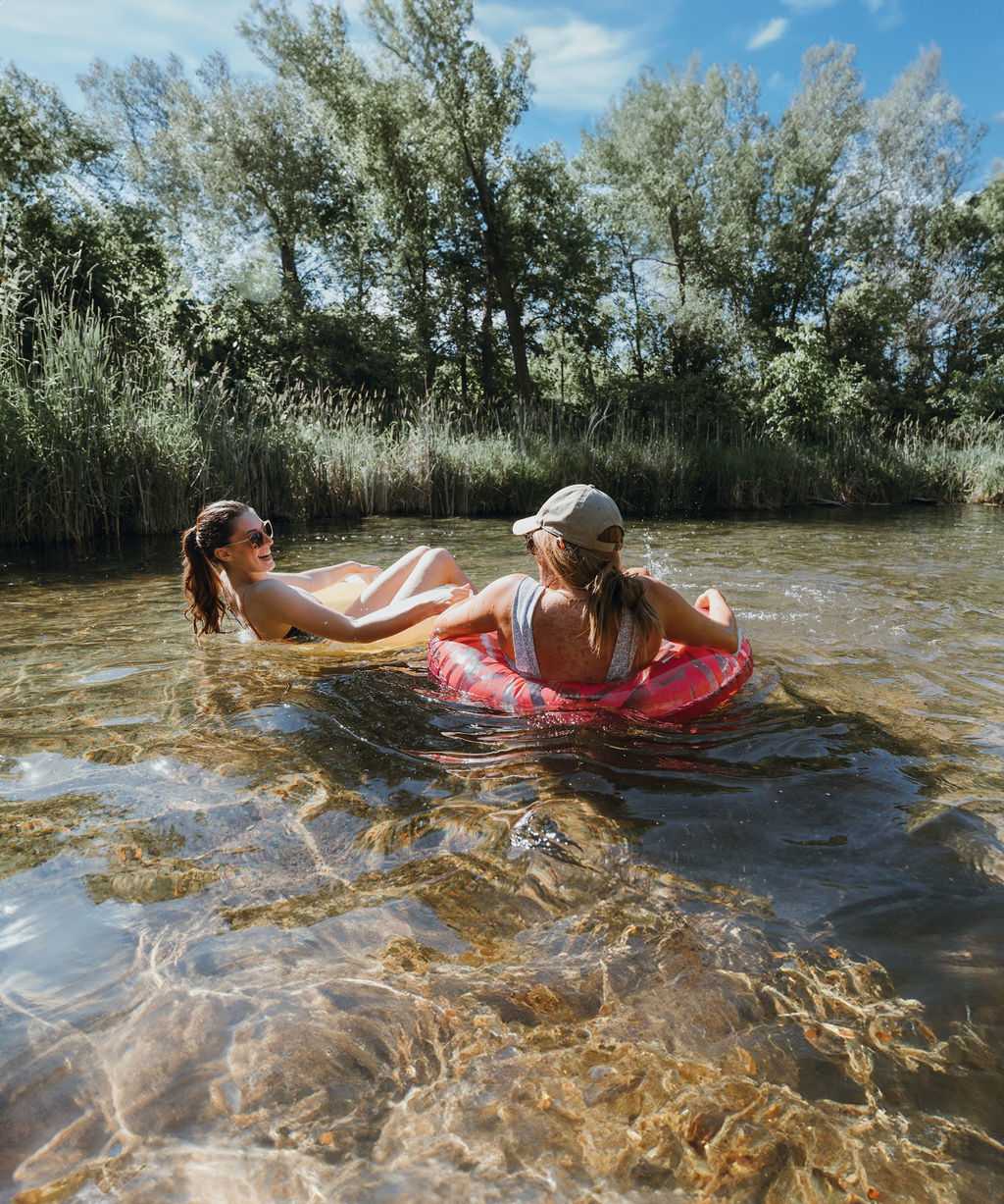 Floating down our favorite creek!