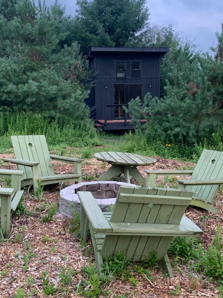 Glamping in a Tiny Cabin on a Farm