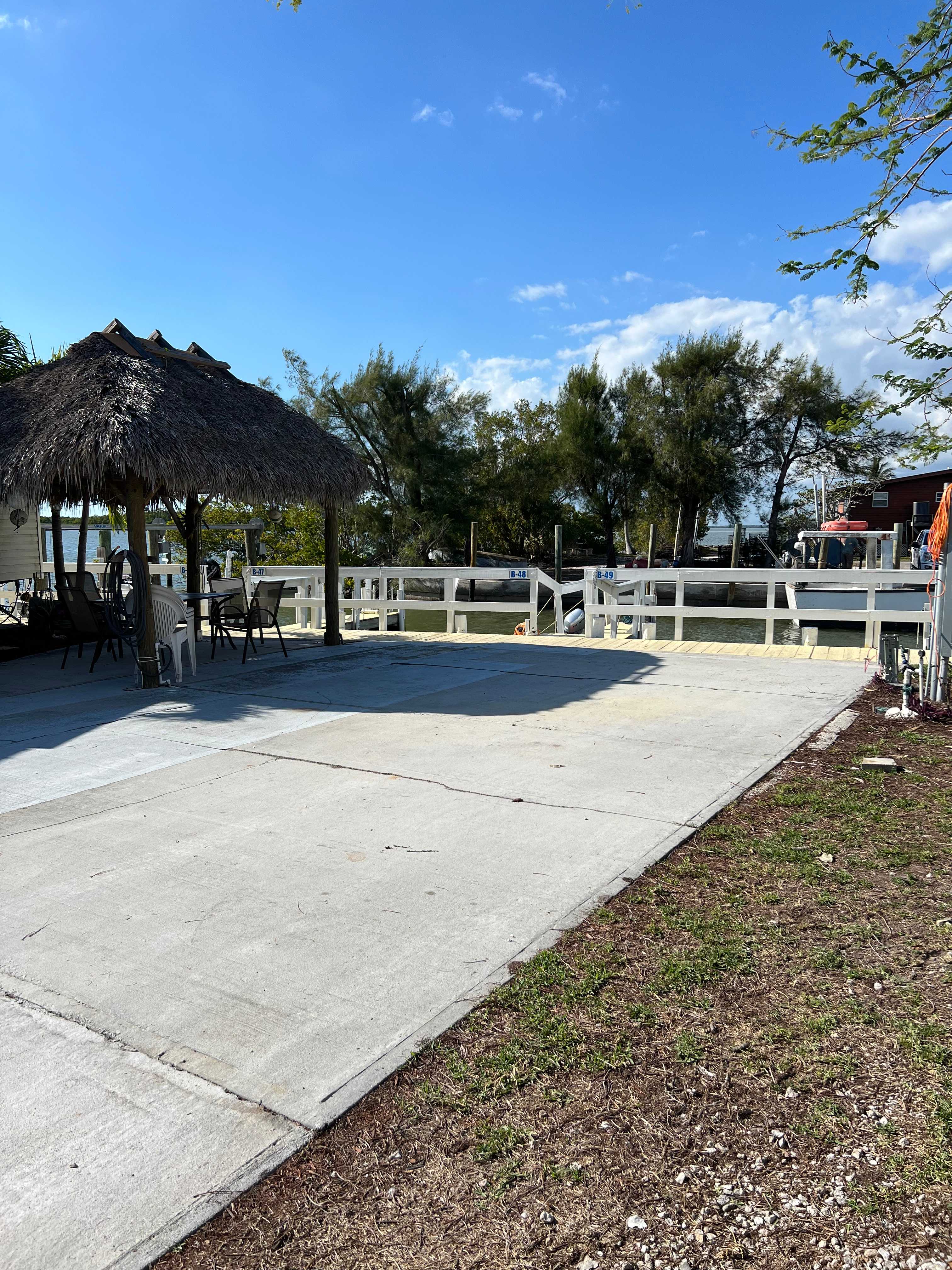 Everglades RV spot with boat slip