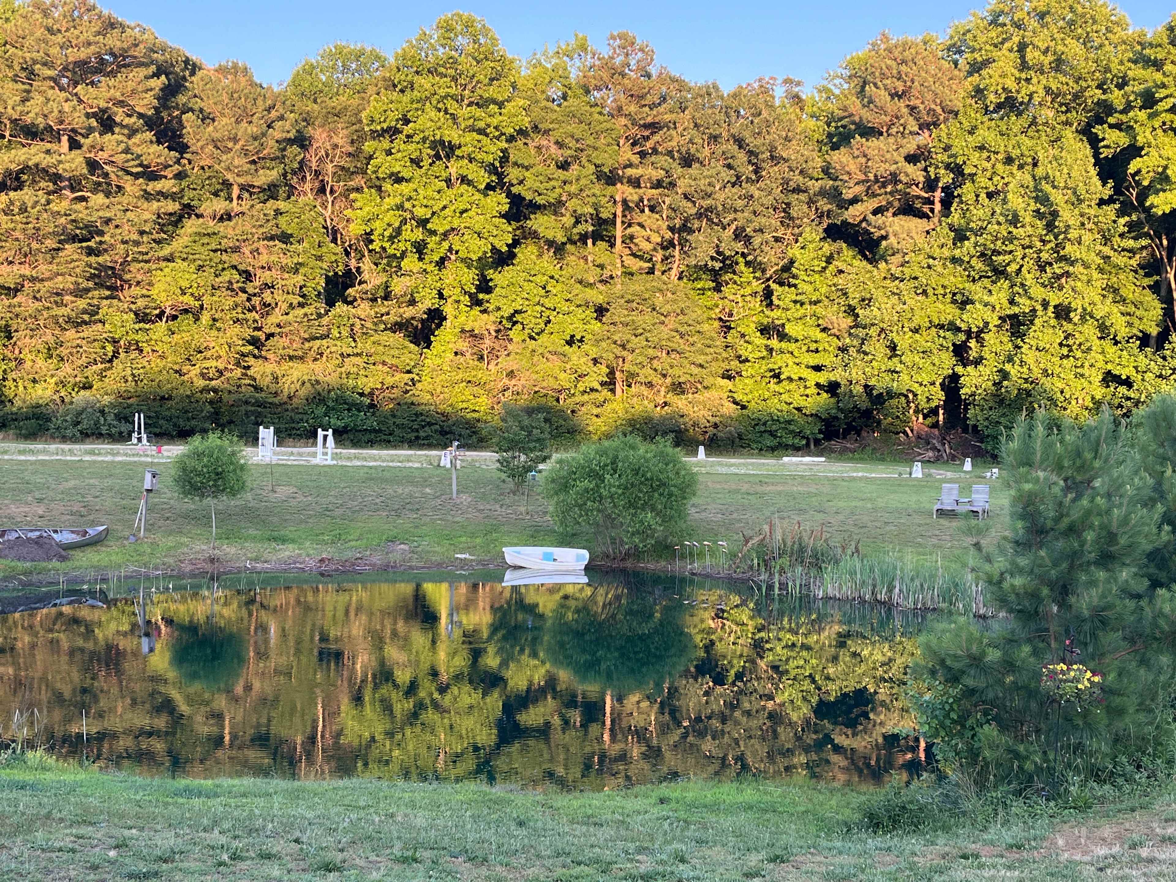 Private camp on horse farm