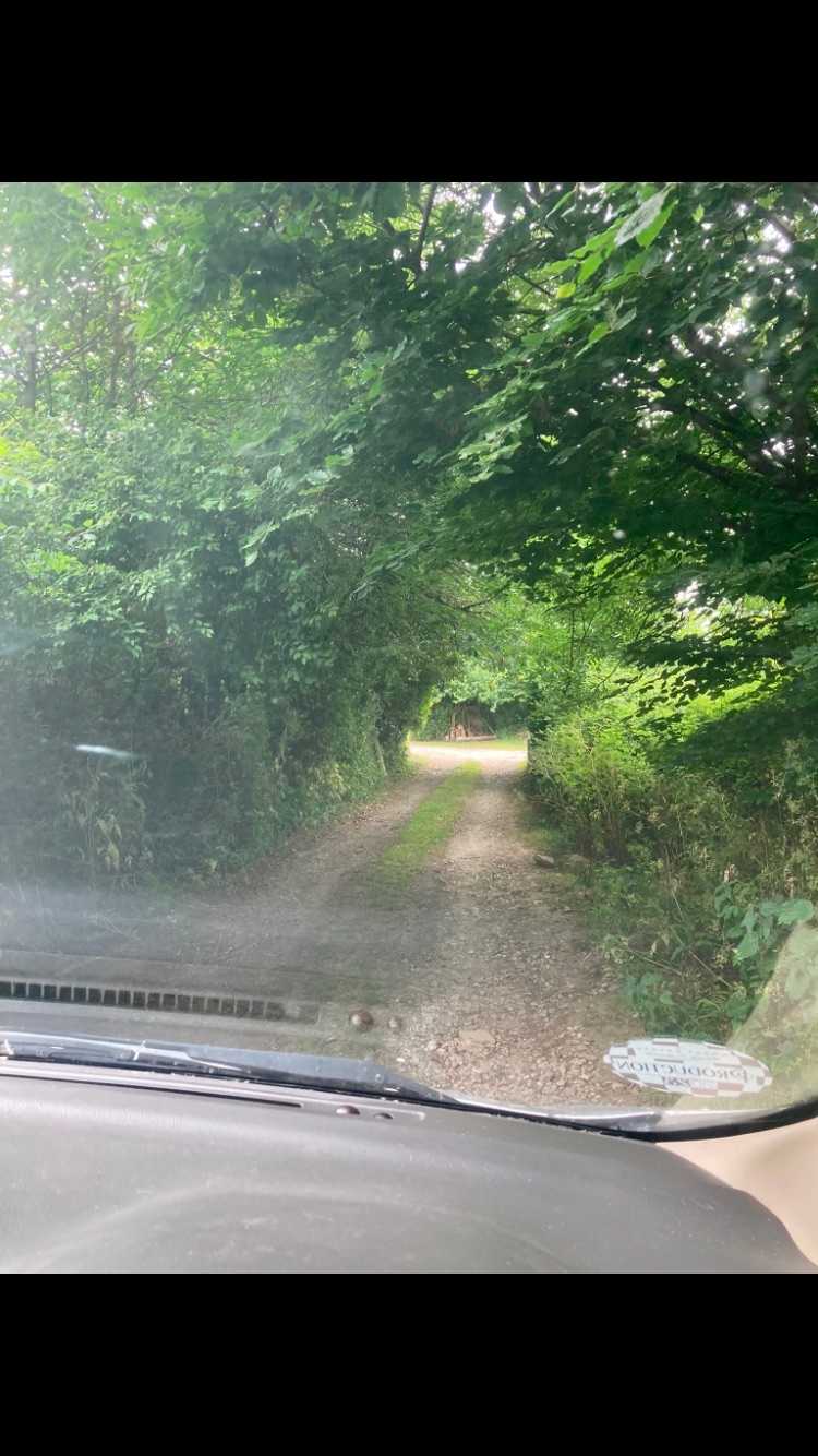 Entrance to your secluded pitch 