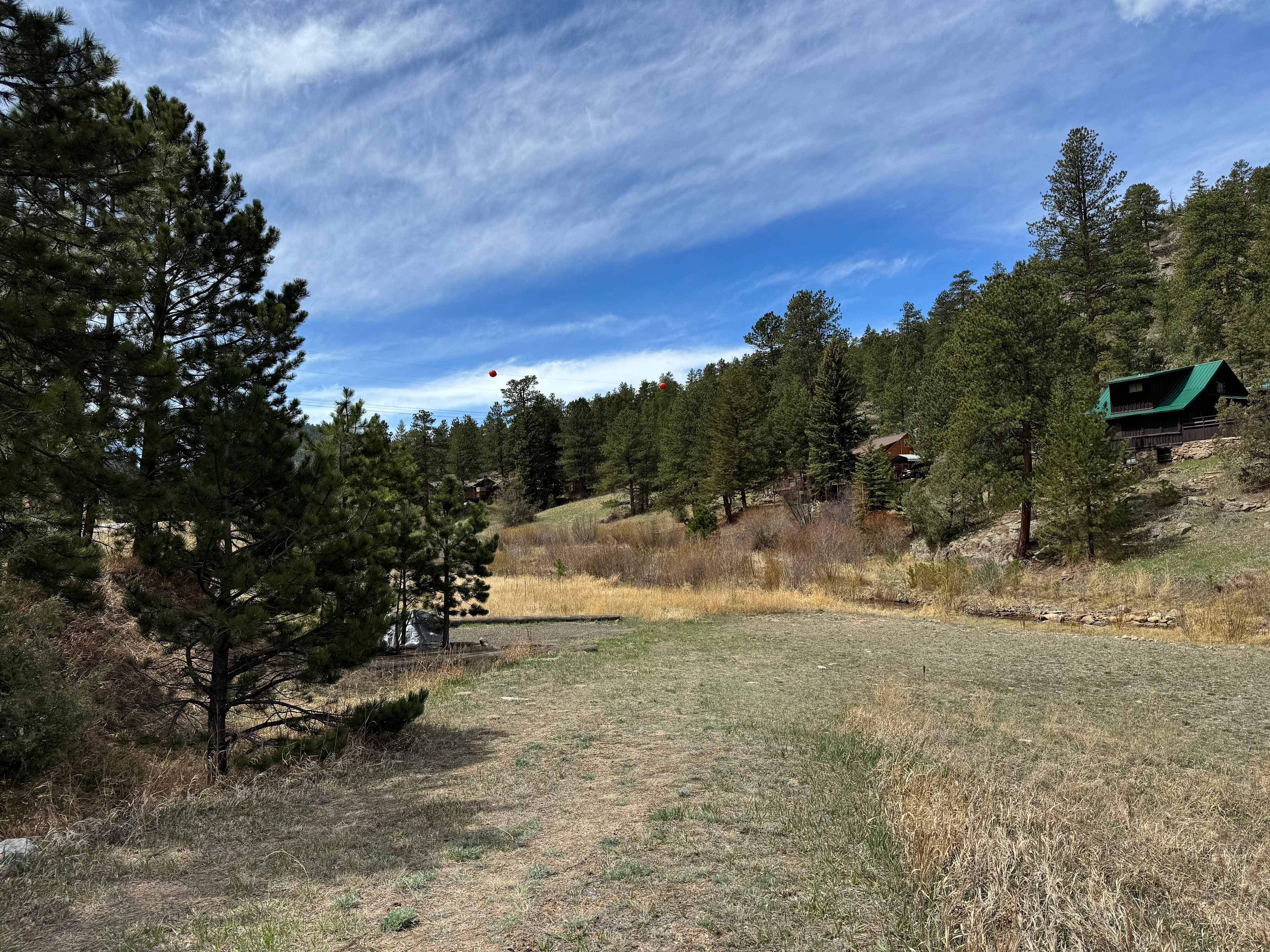 River campsite near Estes Park