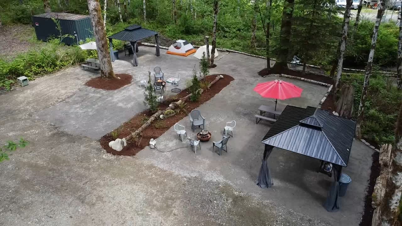 North Cascade forest camping