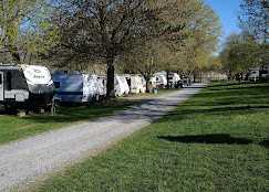 Riverside camping