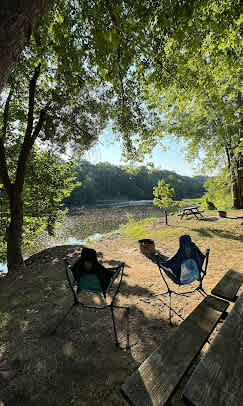 Riverside camping