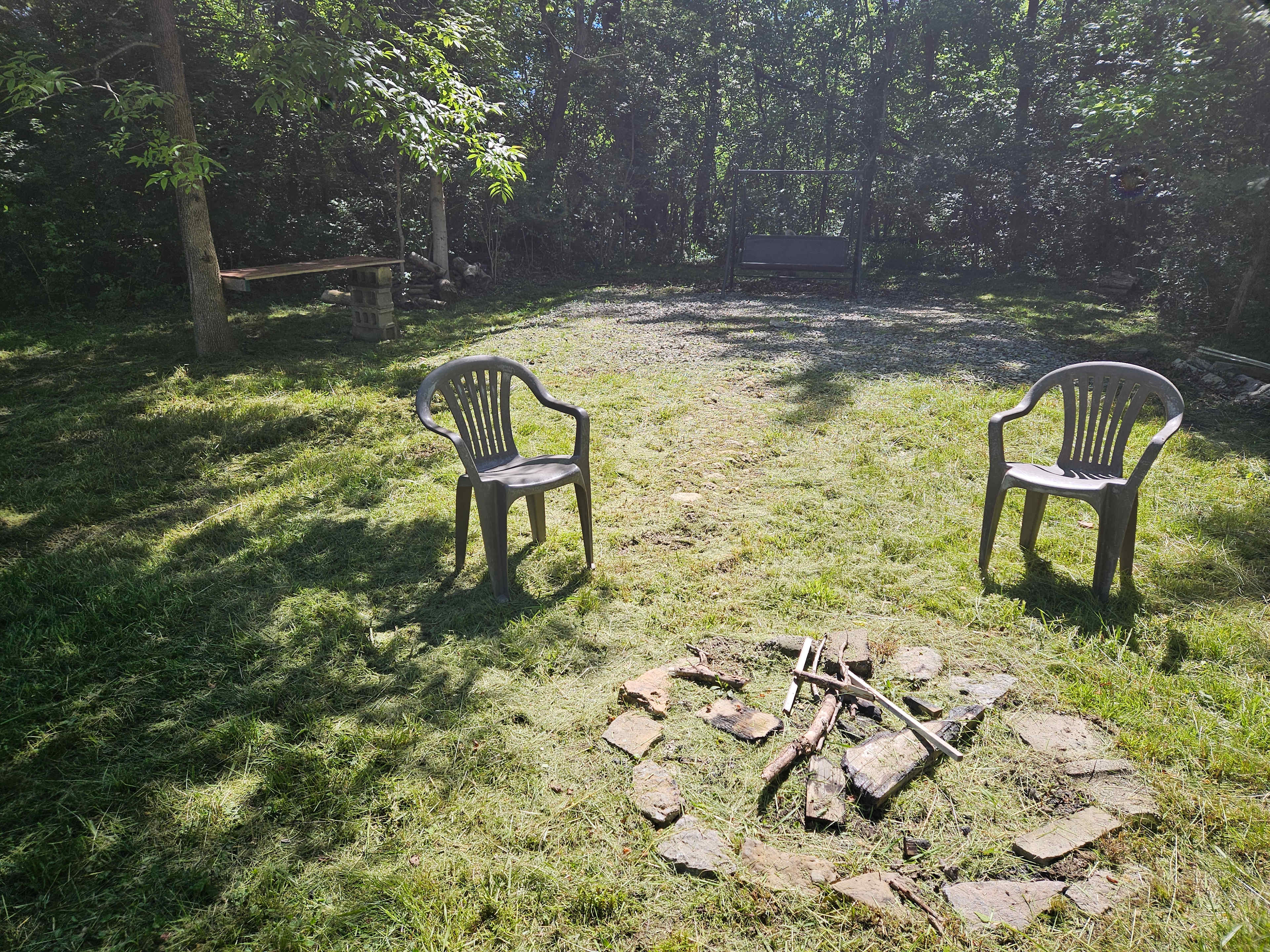 Fire pit.
