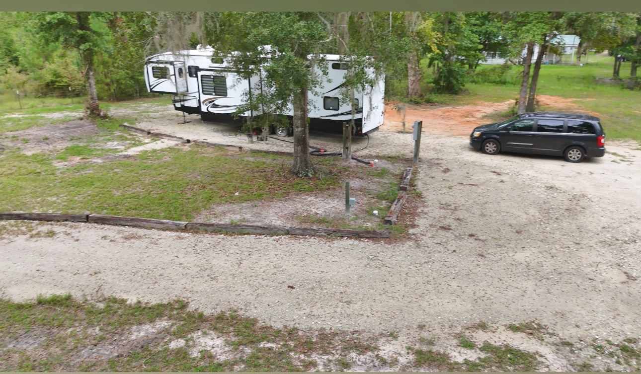 Site #1 with large 5th wheel for reference. 
