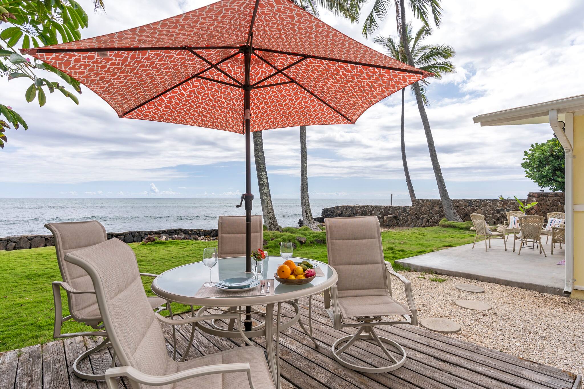 Oceanfront Stay W/ AC, BBQ, W/D