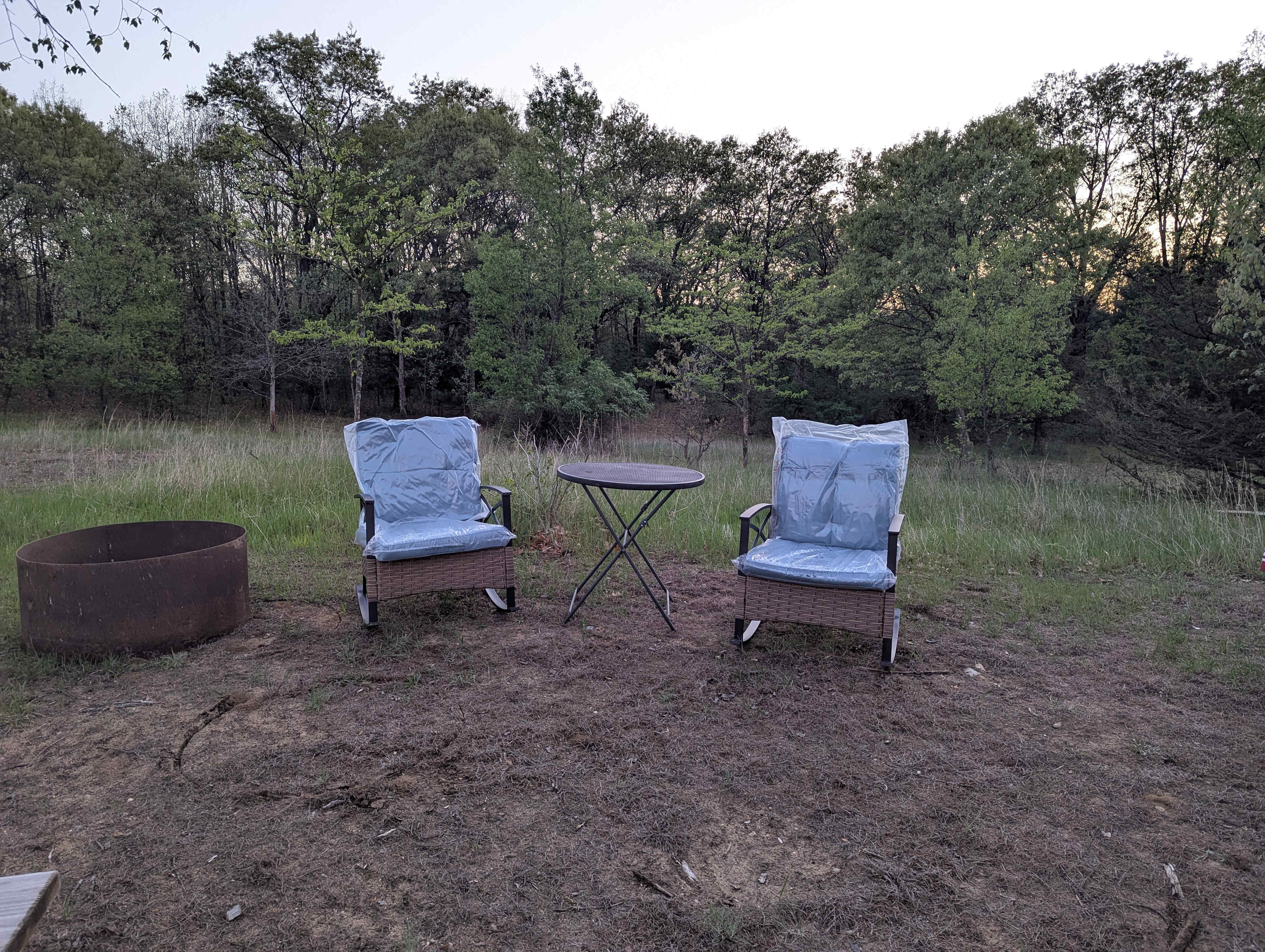 Camper At Emrick Lake Campground.