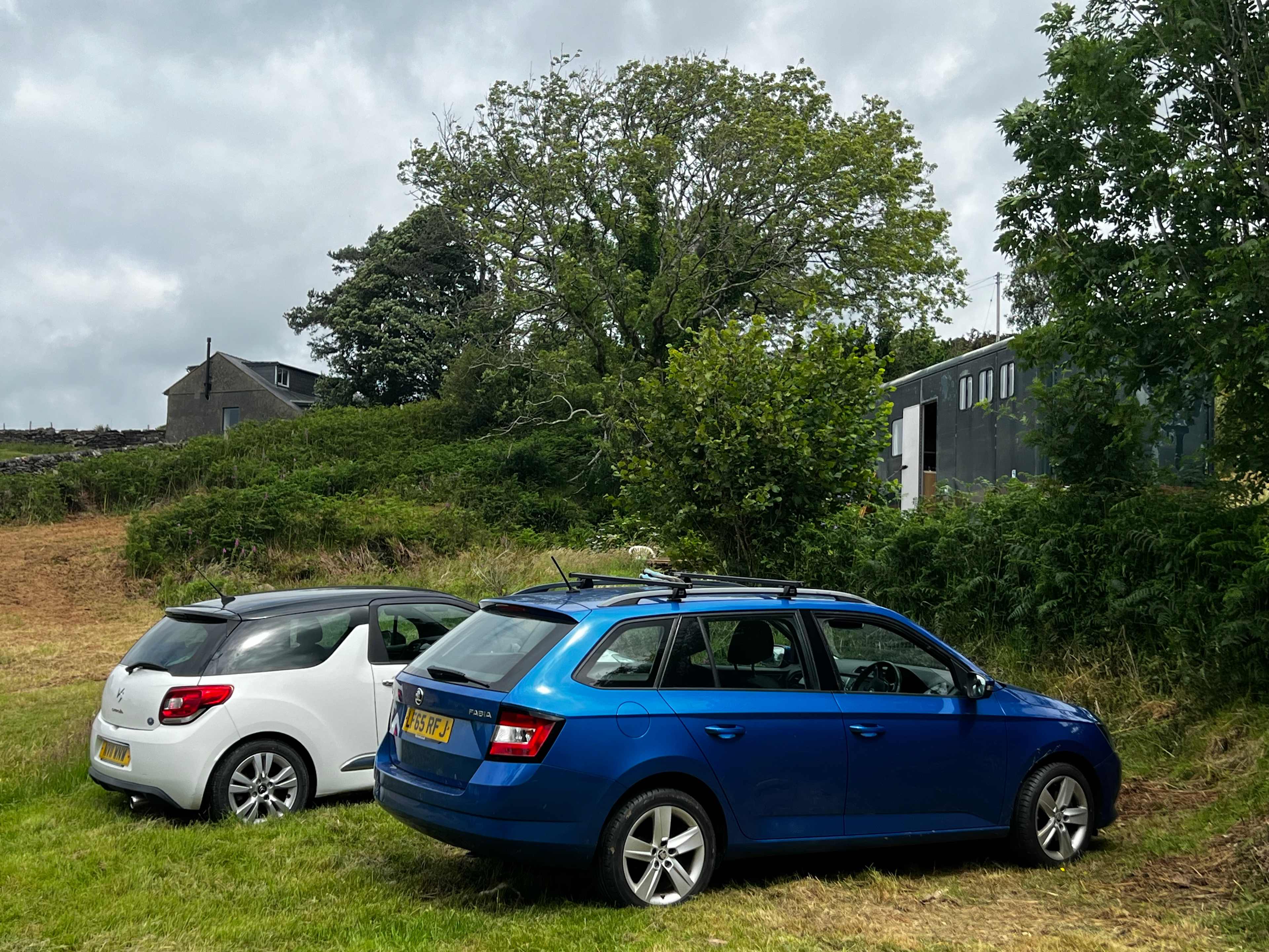 Parking area is just below the horse box and near the camping areas