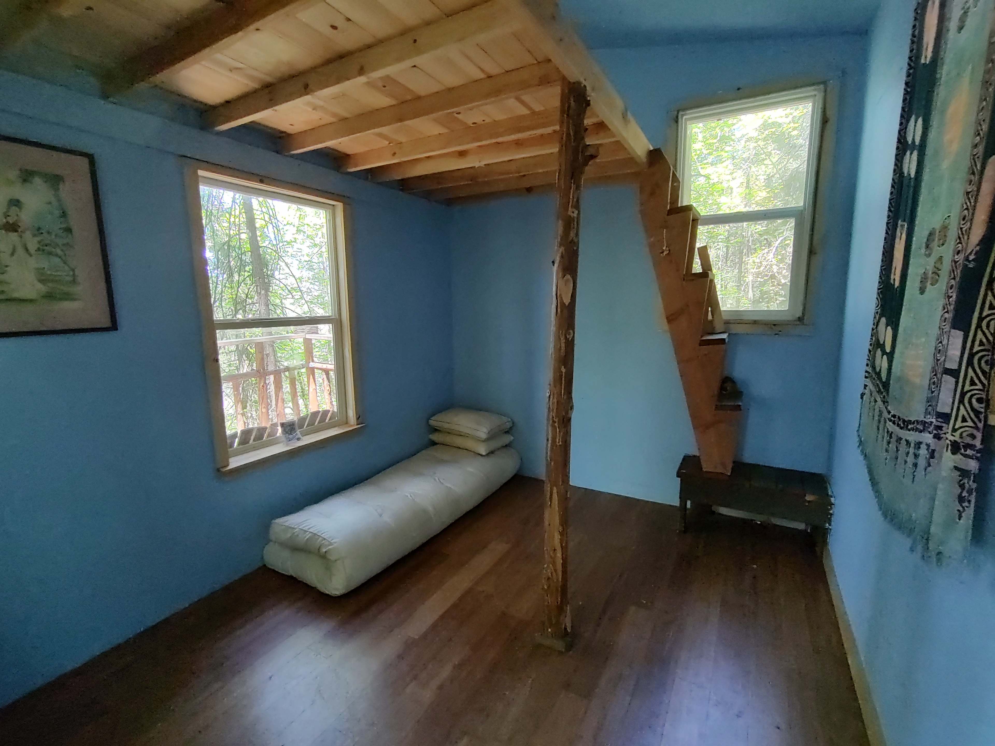 Tree house forest retreat.