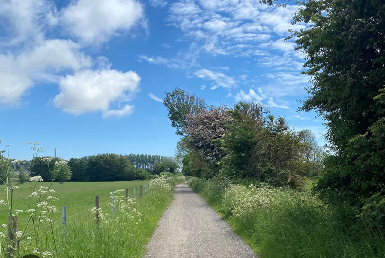 The Southdowns way, 10 minutes walk away, ideal for cycling too. 