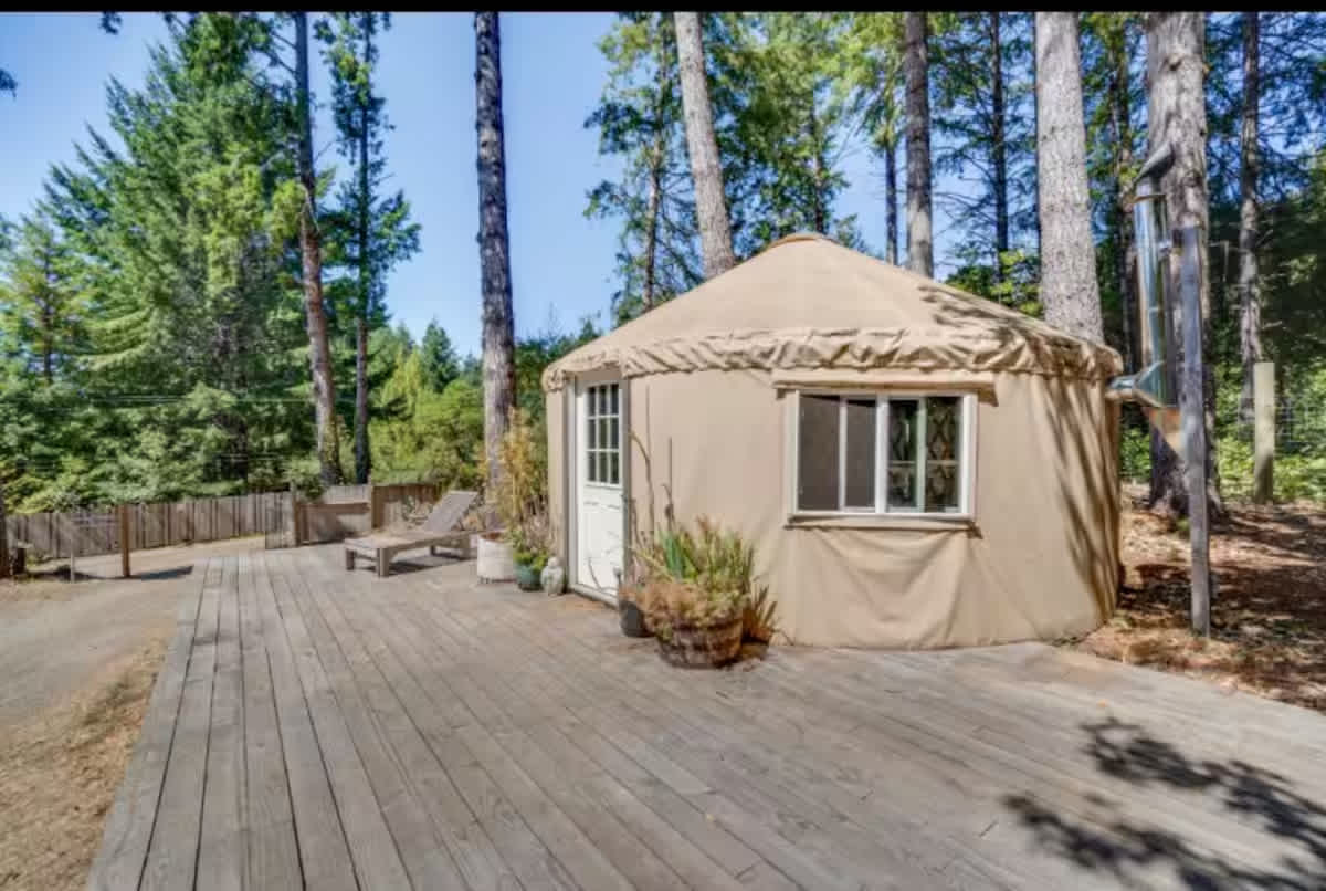 Petrolia Peace: Yurt, Tents, Cabin