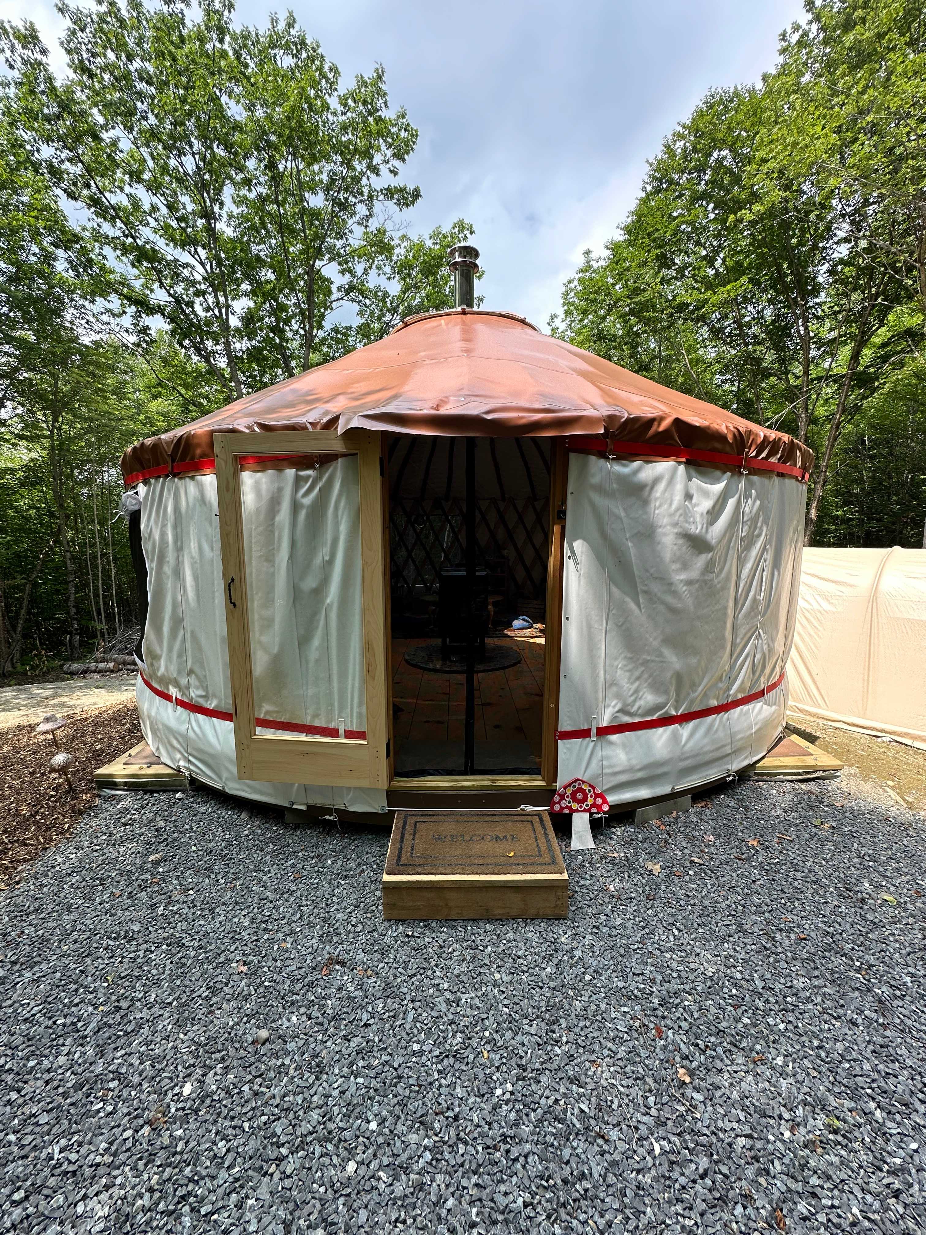 Maine Yurts COmmunity - Hipcamp in Anson, Maine
