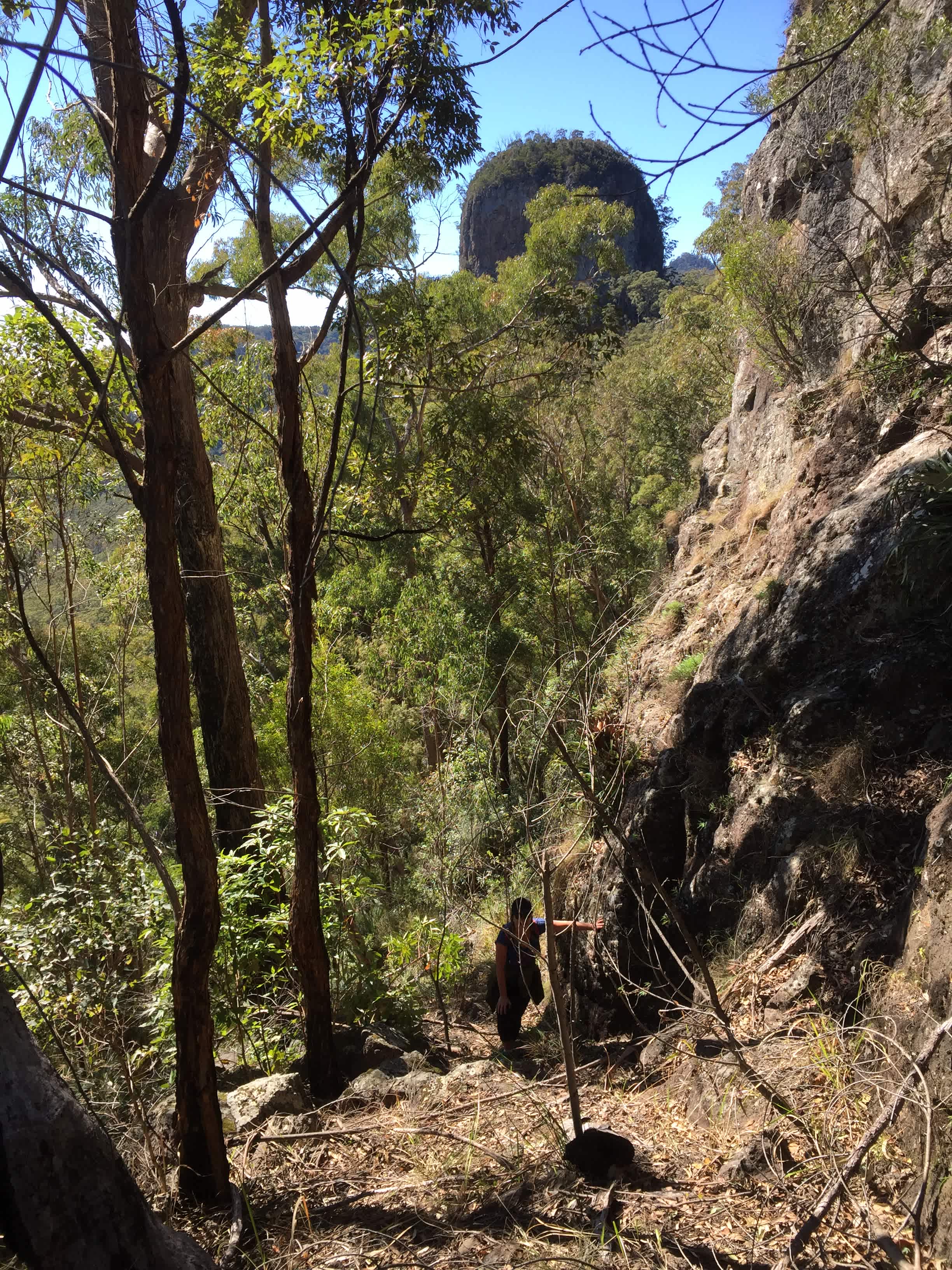 Climbing the Prow.
