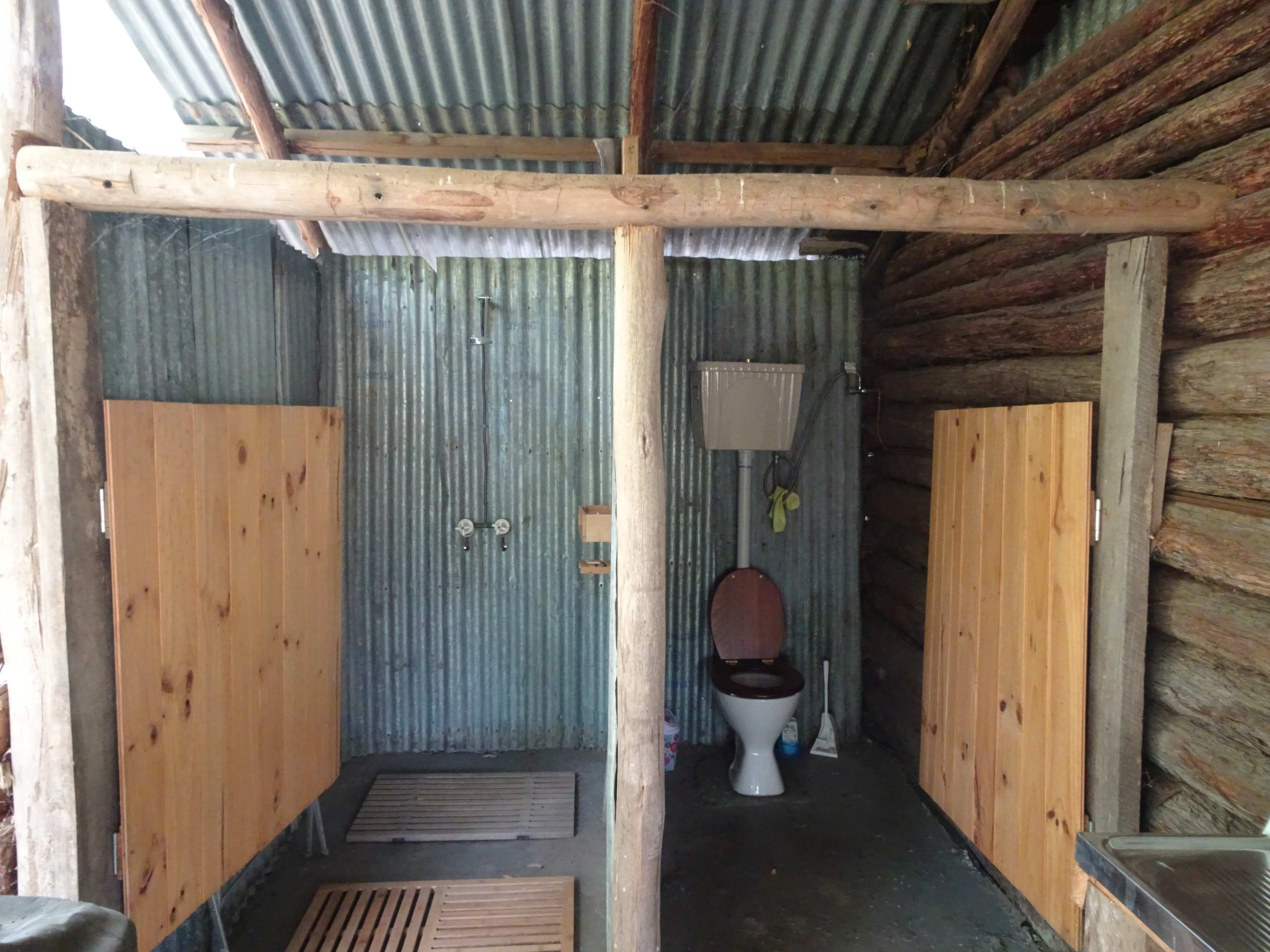Shower and Toilet
