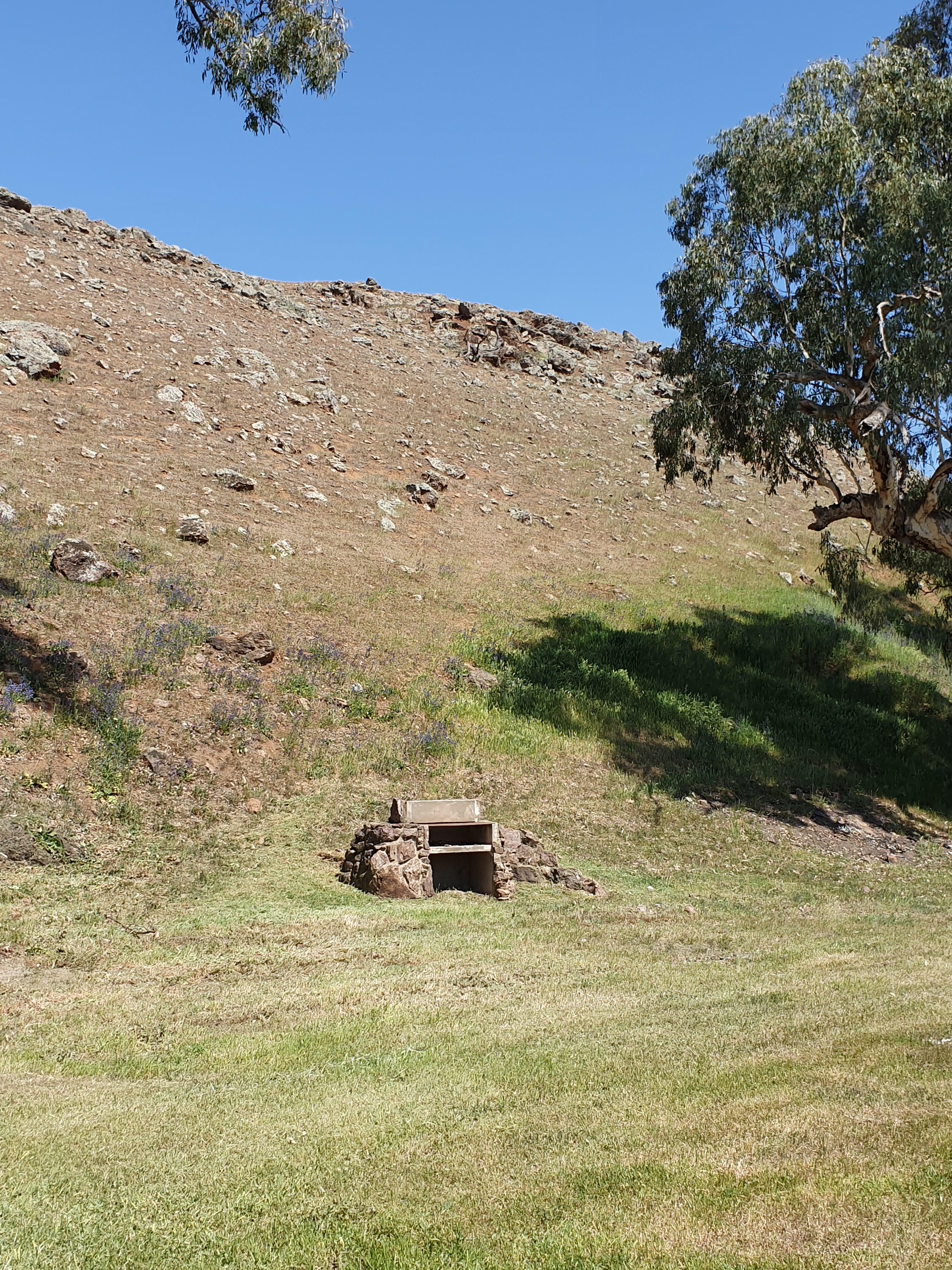 Stone bbq at Lagoon camp area