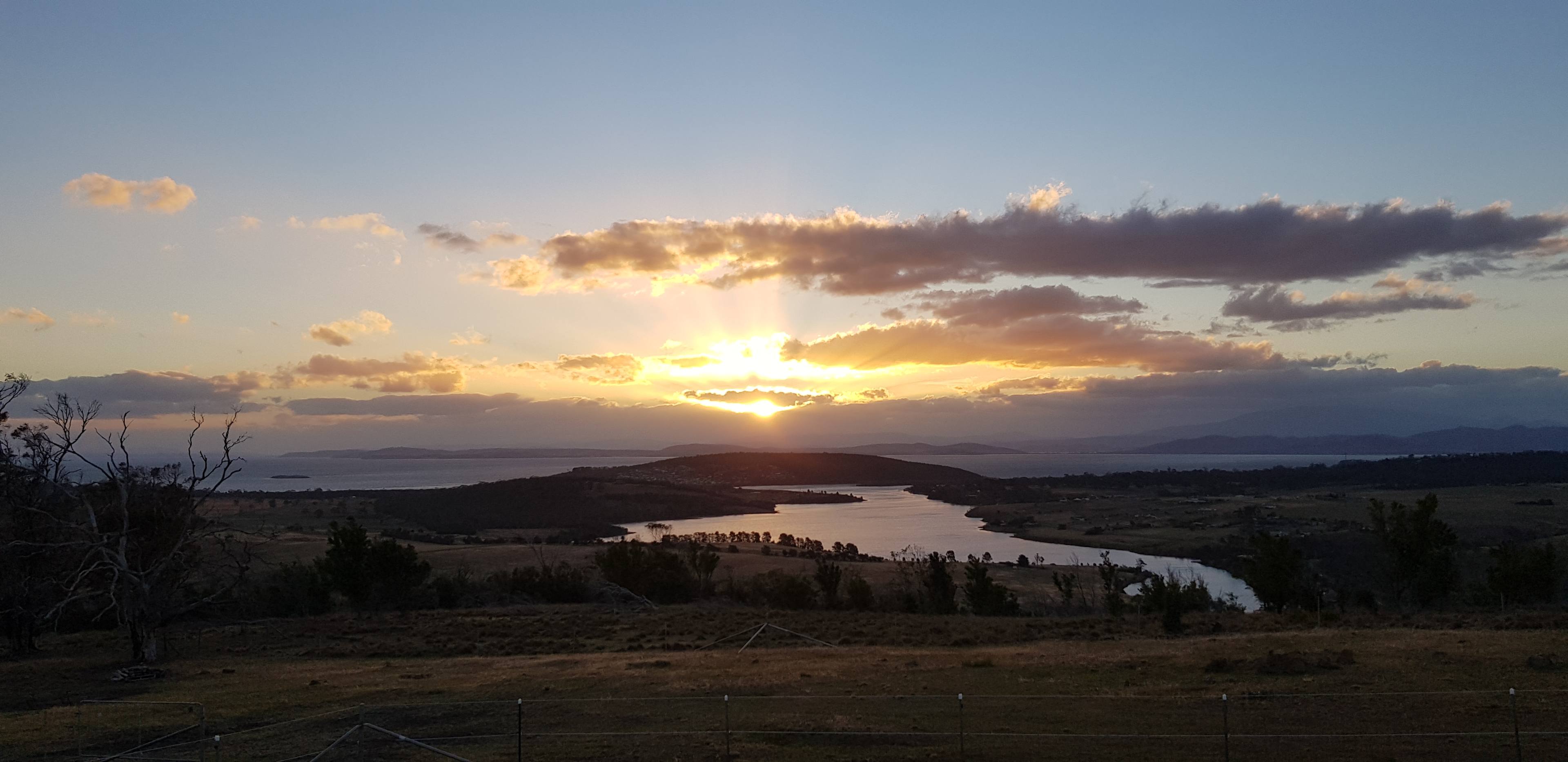 Sunset over Carlton River