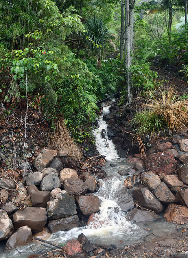 Waterfall down the talweg