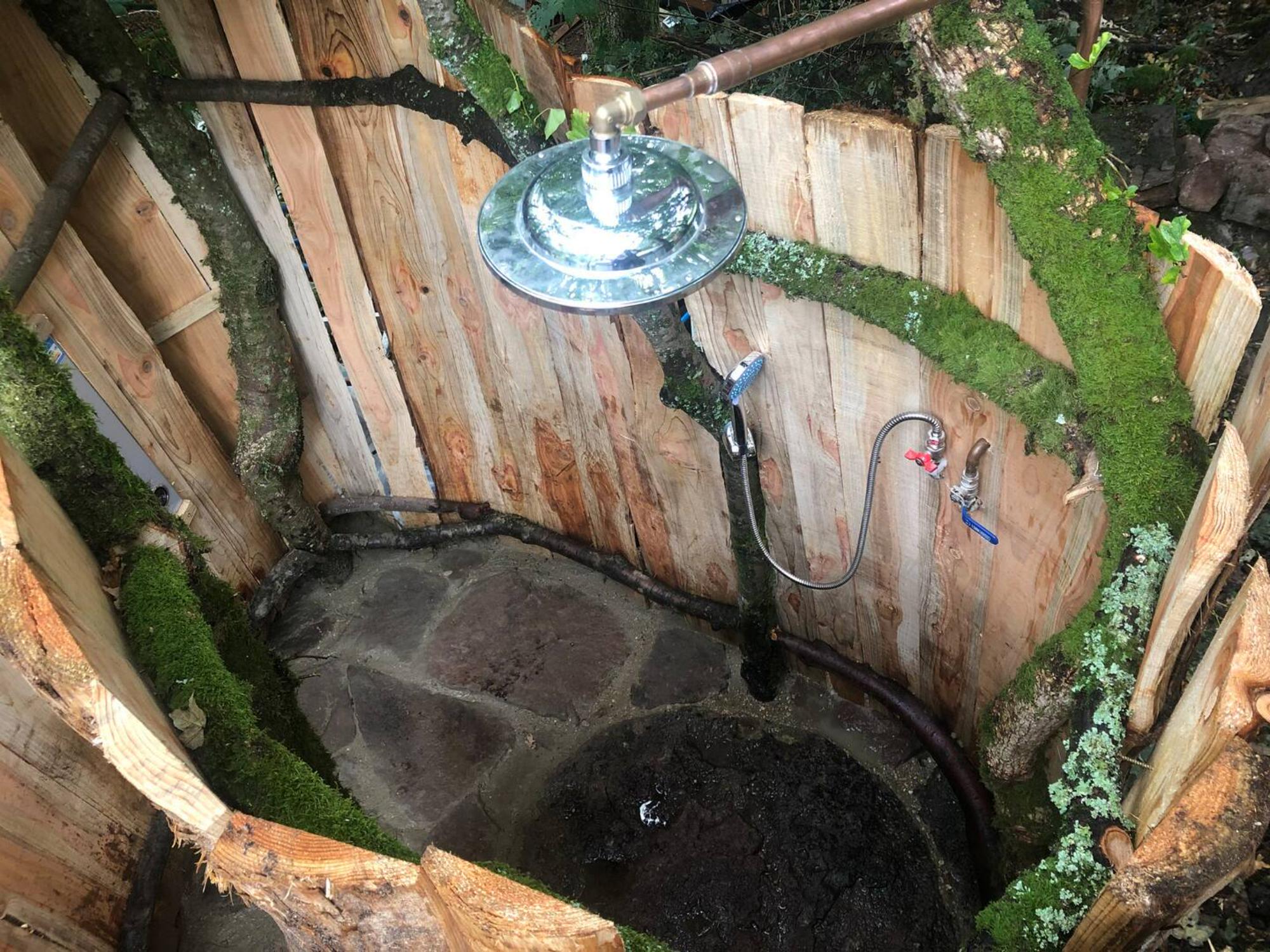 Yurt, hot shower