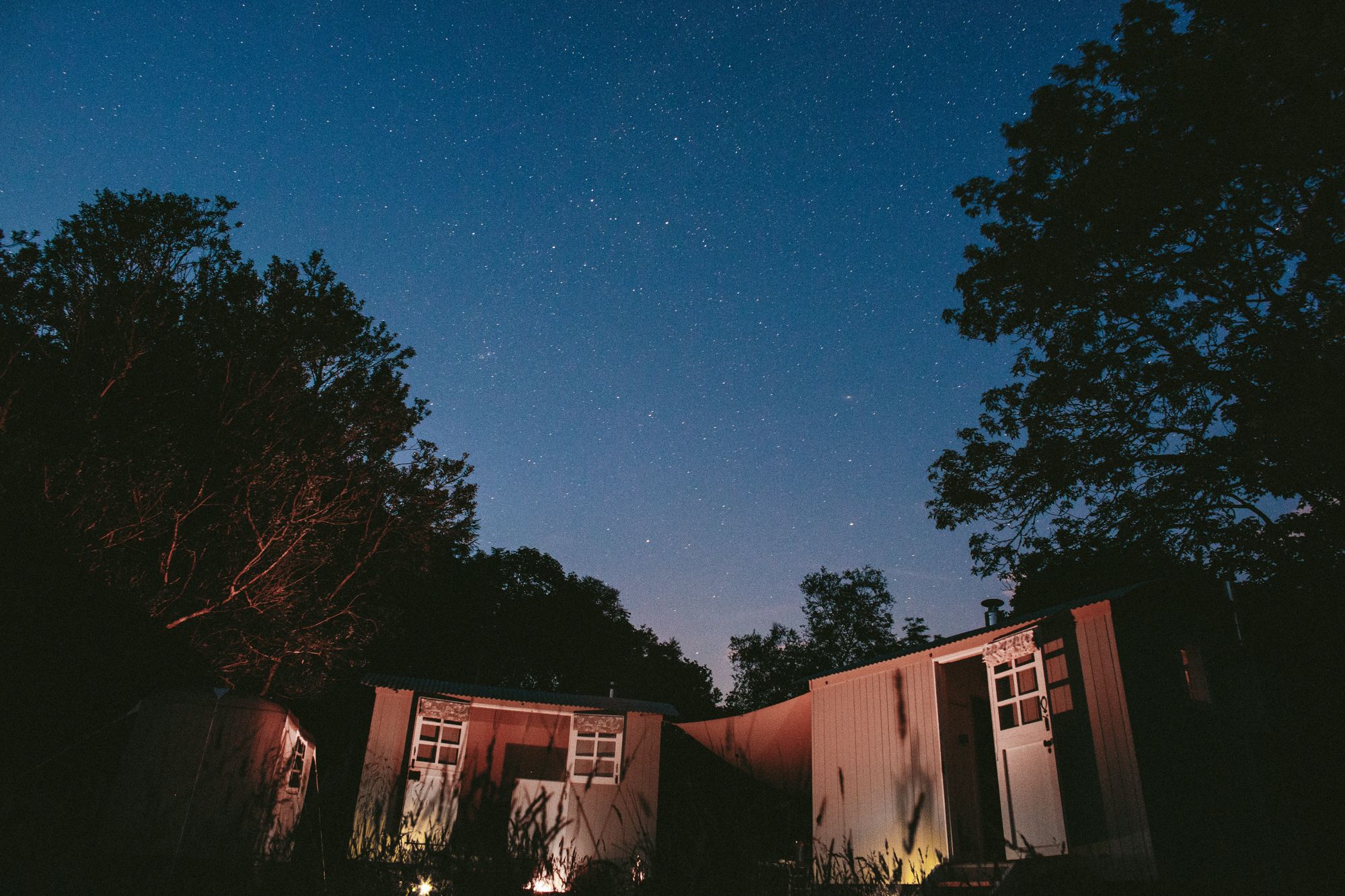 Snowdonia Shepherds' Huts under the stars