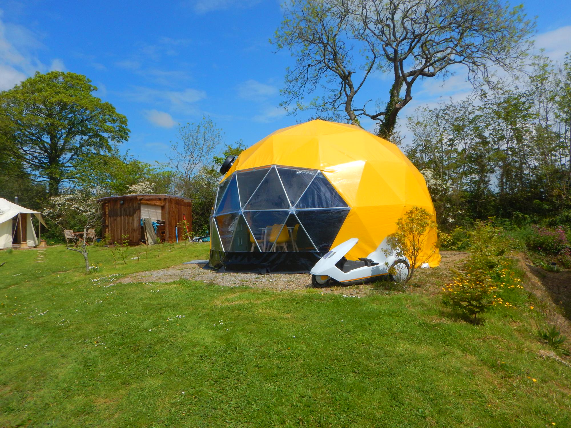 Pac-Man Geodesic Dome