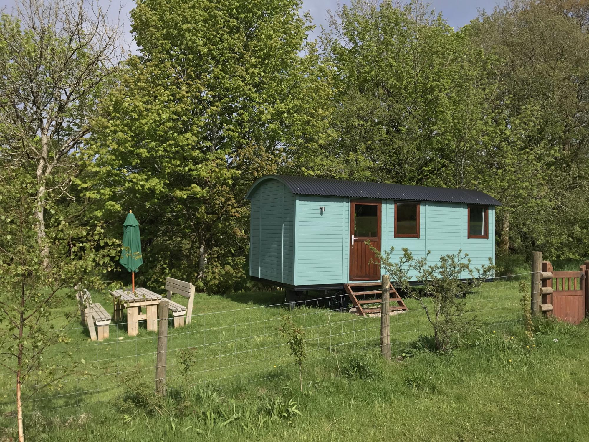 Rustic Shepherd Hut in rural West Wales