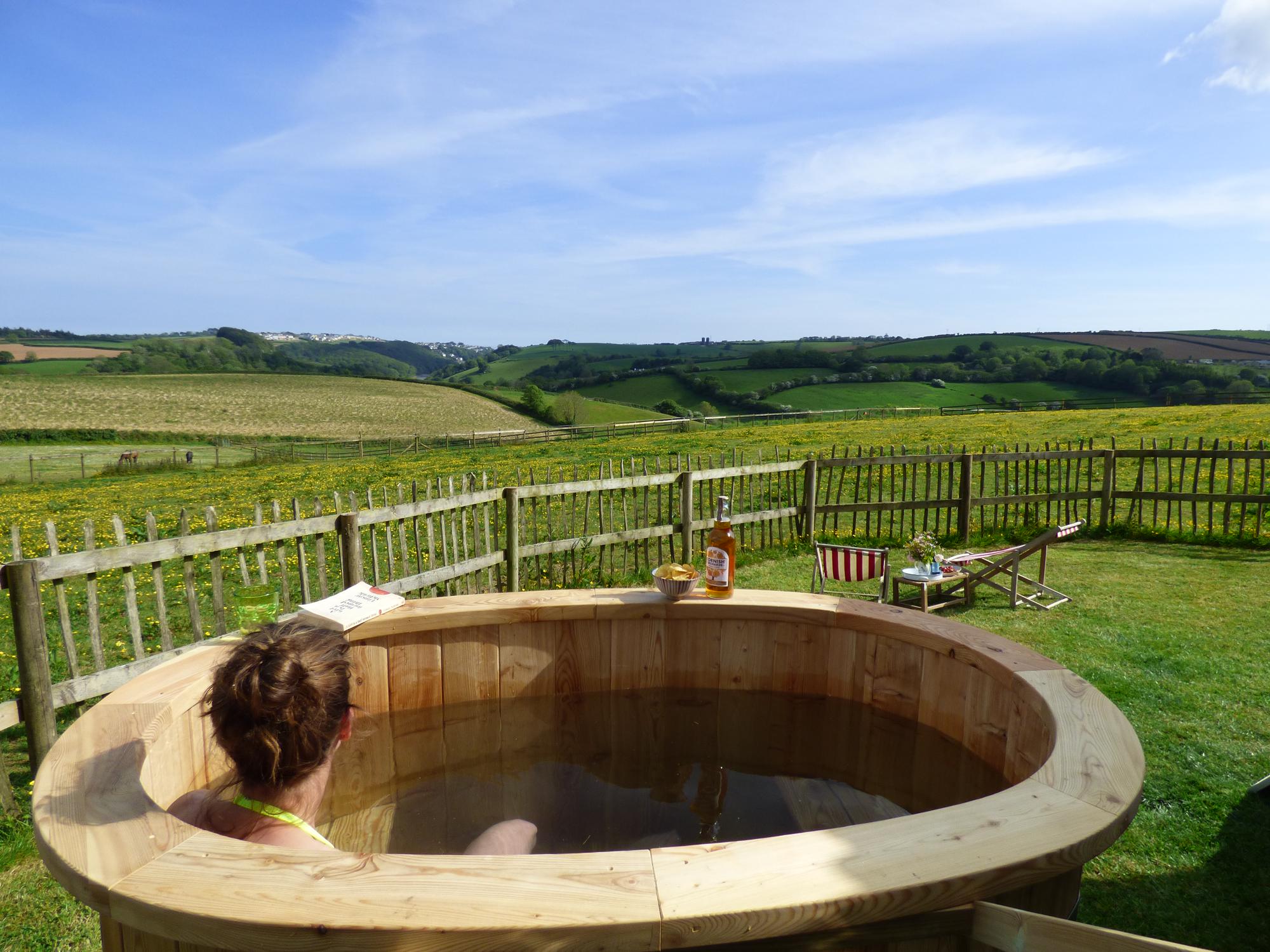 Shepherd's Hut with private hot tub