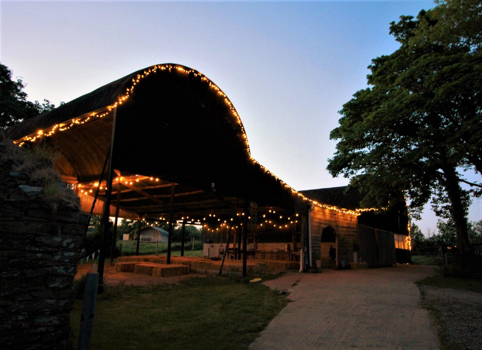 The Dutch Barn at Top of the Woods. Care-free Welsh camping & glamping with acres of space, excellent walks and a beautiful woodland on the doorstep.