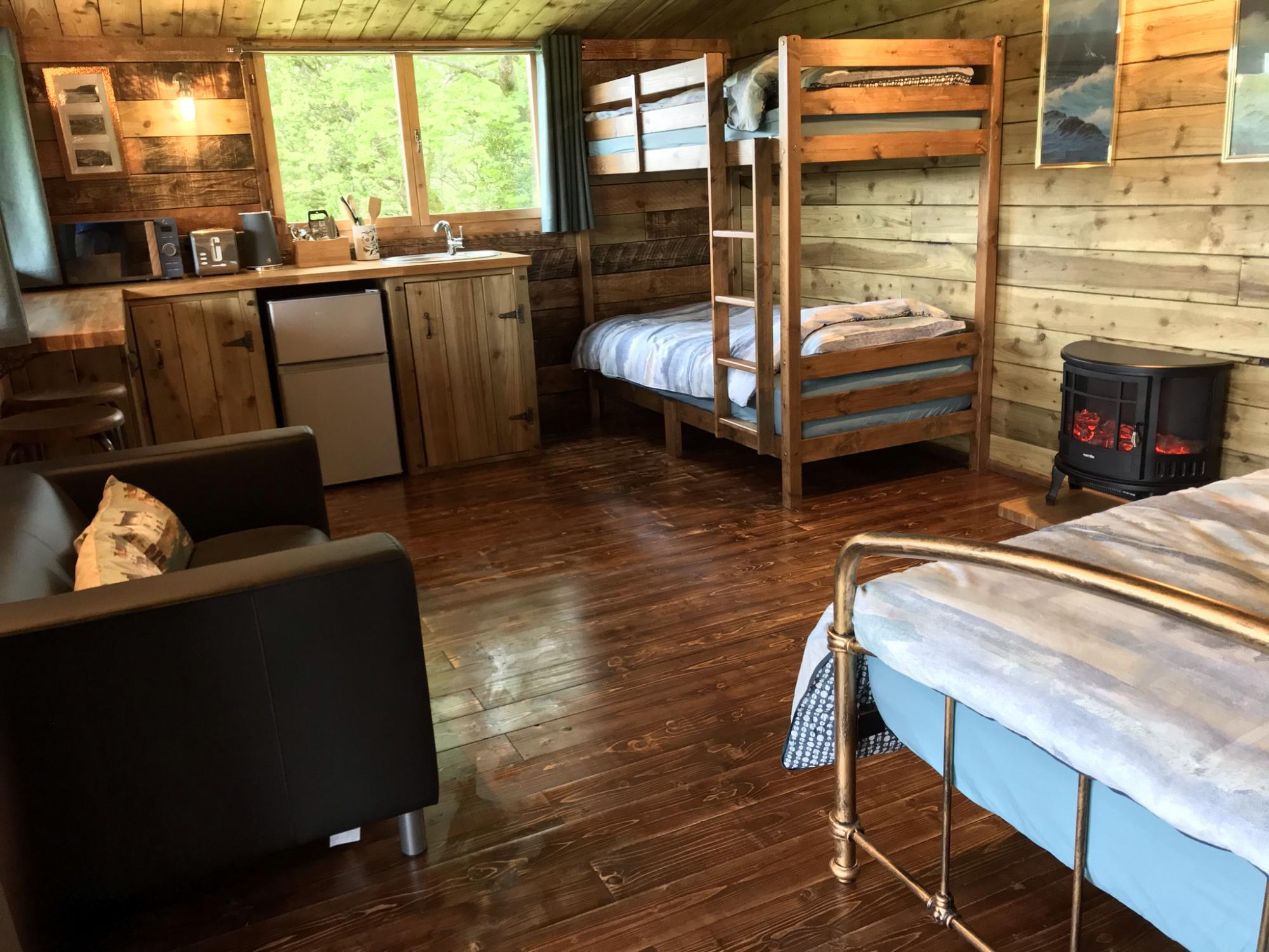 Rustic Log Cabin in rural West Wales