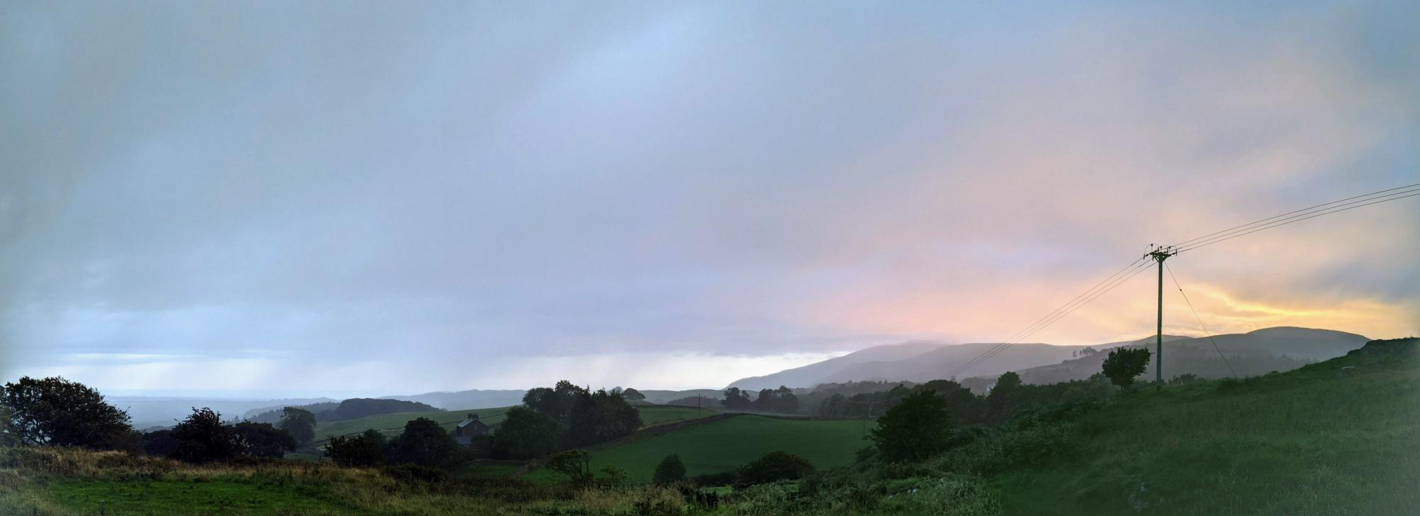 Primrose Pitch evening sky over Black Combe