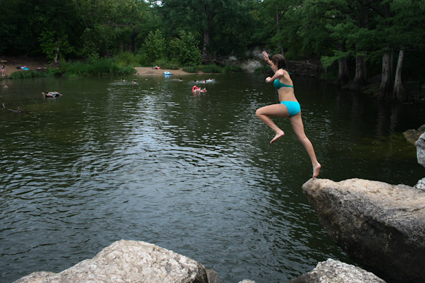 jumping off the cliff 