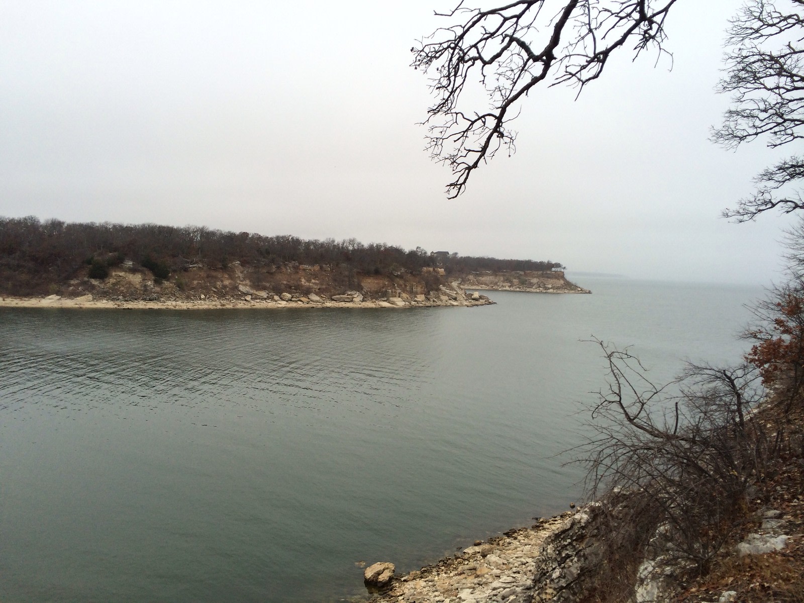 View from campsite at Elm Point.