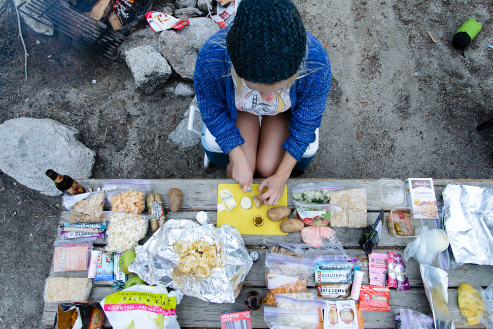 We utilized the communal table and fire pit to prepare one last meal before hitting the Whitney Trail.