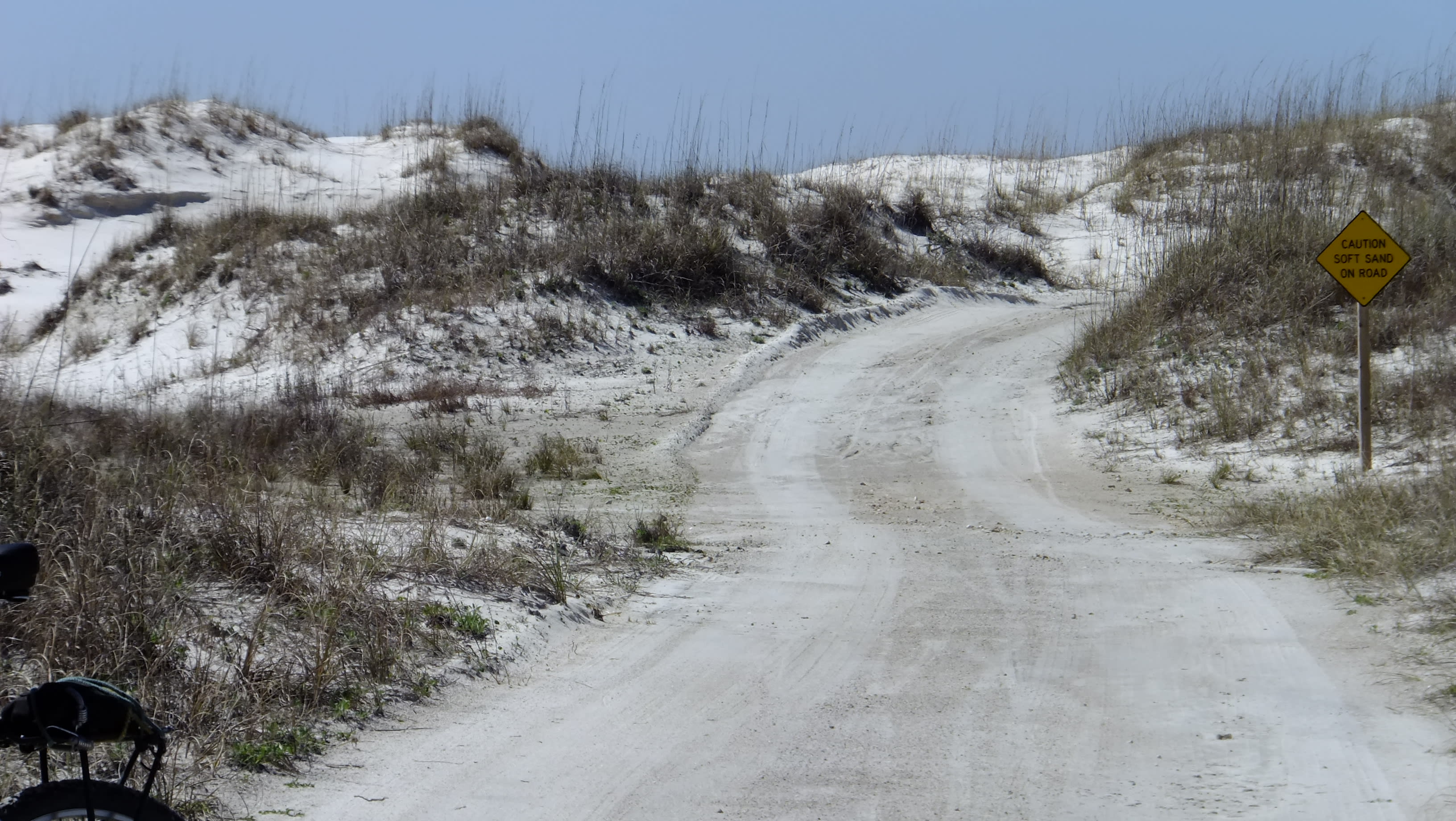 The eastern end of the island is a limited access two track that is an amazing place to ride a bike.  