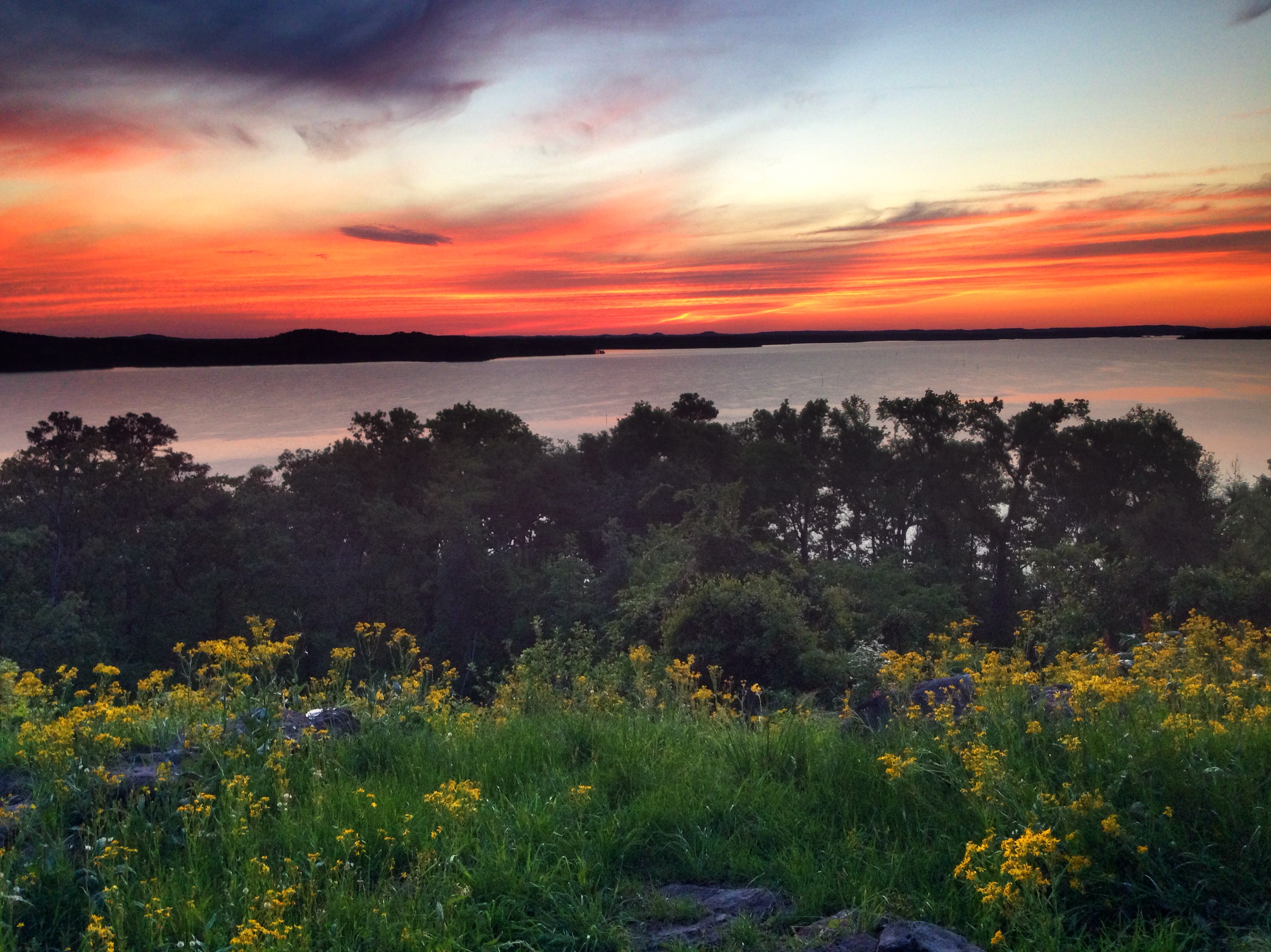 Sunset over the Lake