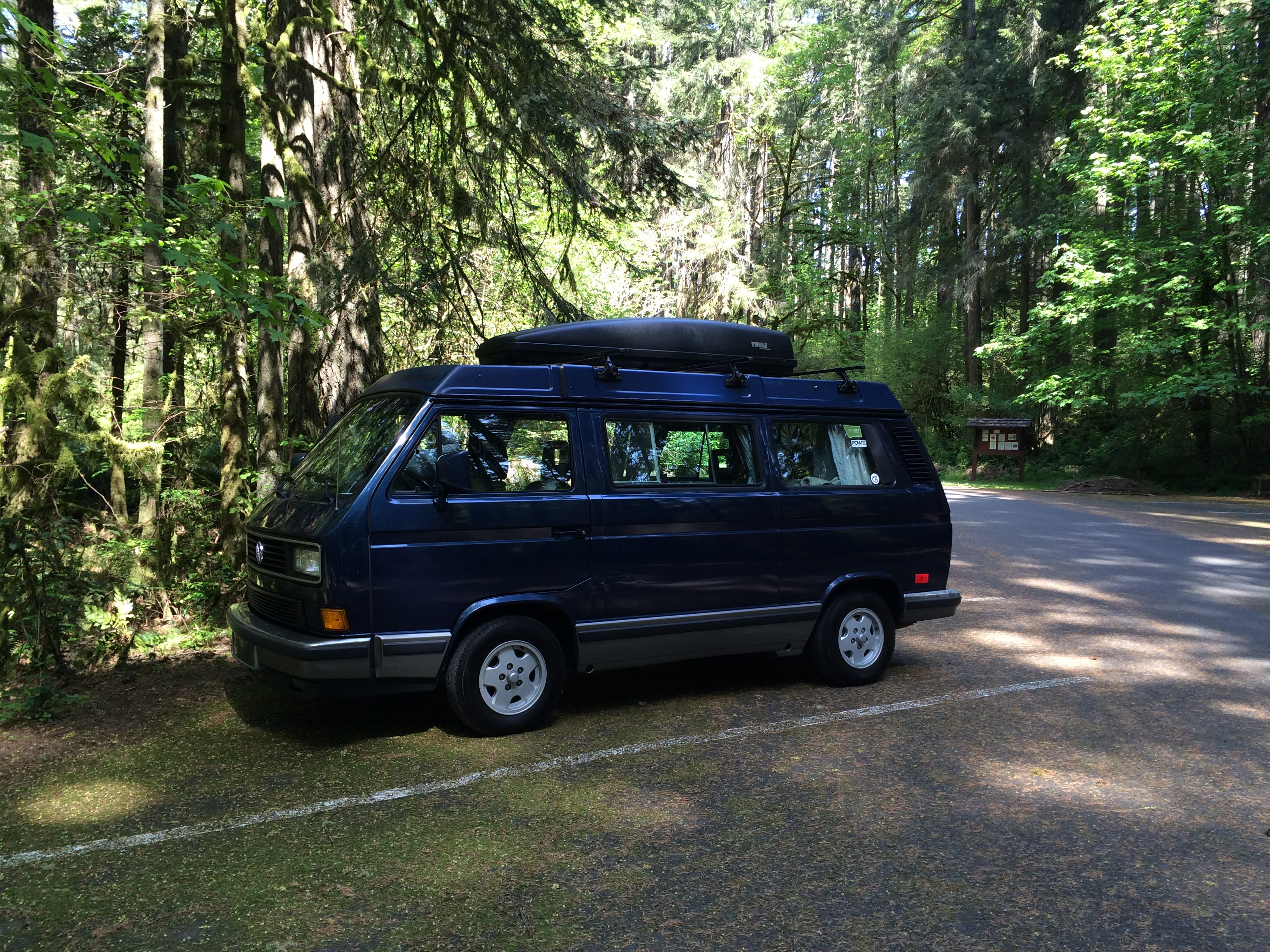 There is ample parking for the 5 yurts and the group camp sites.