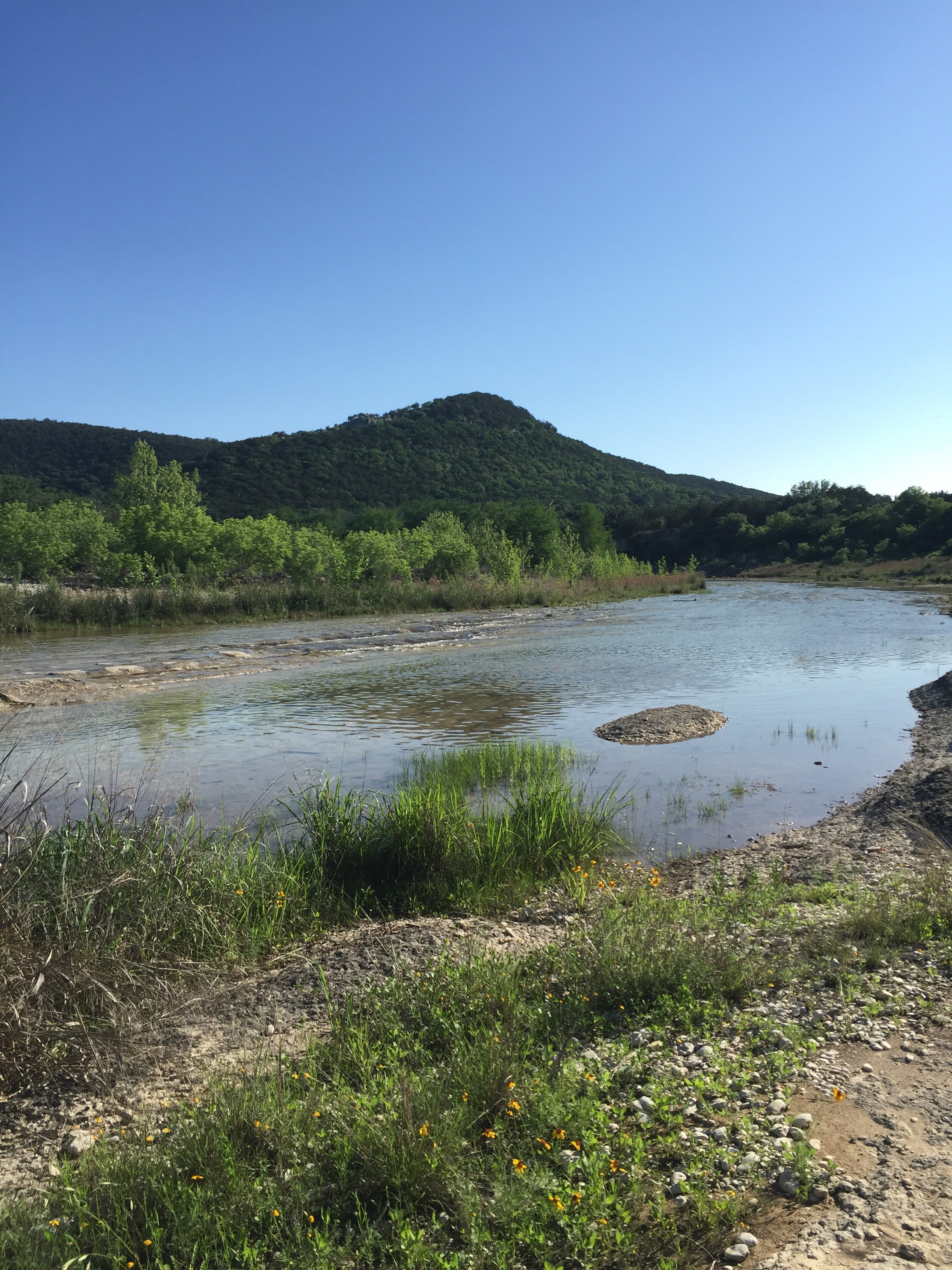 The Frio River. This is about a 2 minute walk from the Rio Frio campsite.