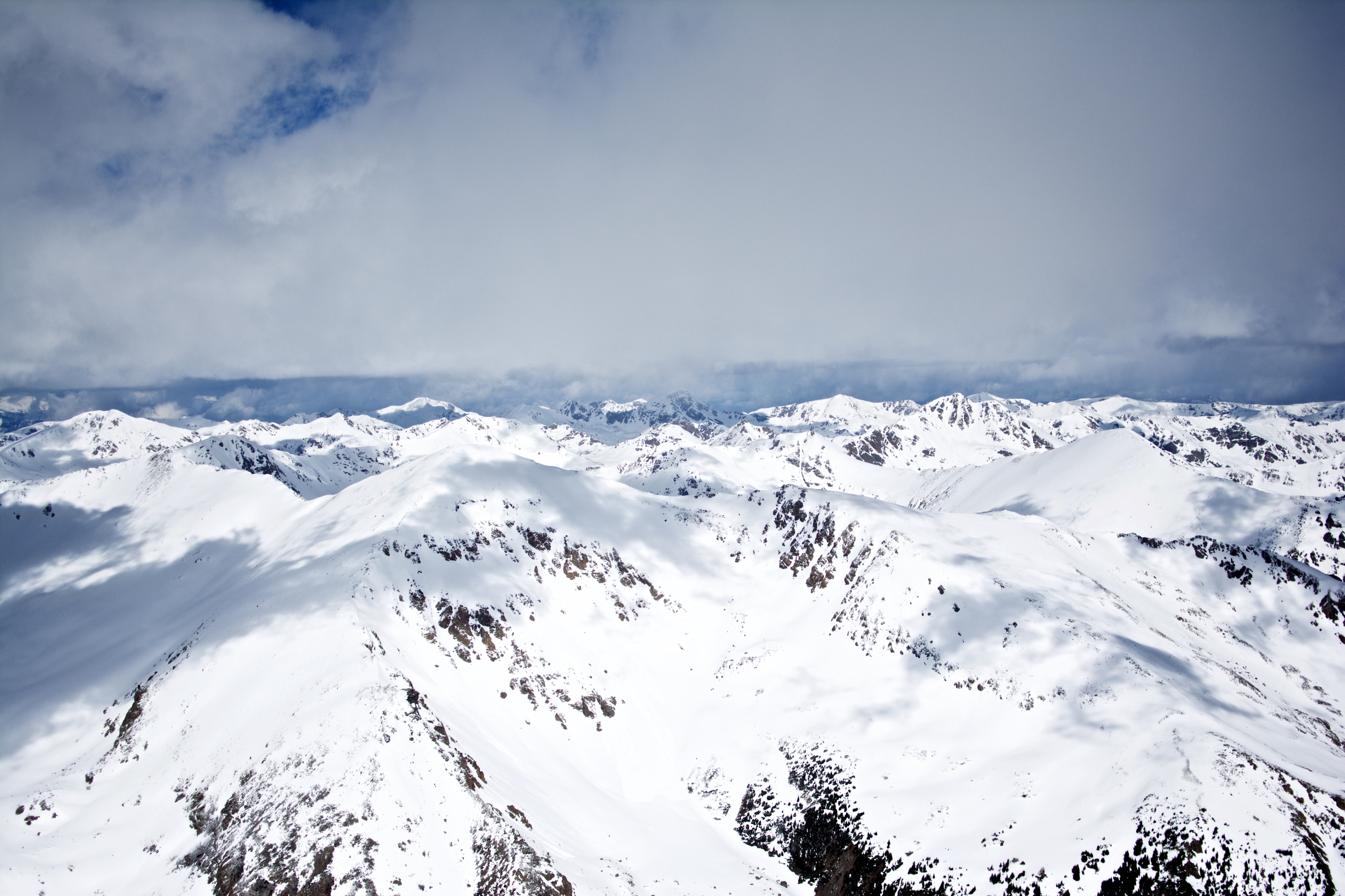 The view from the summit of Mt. Elbert