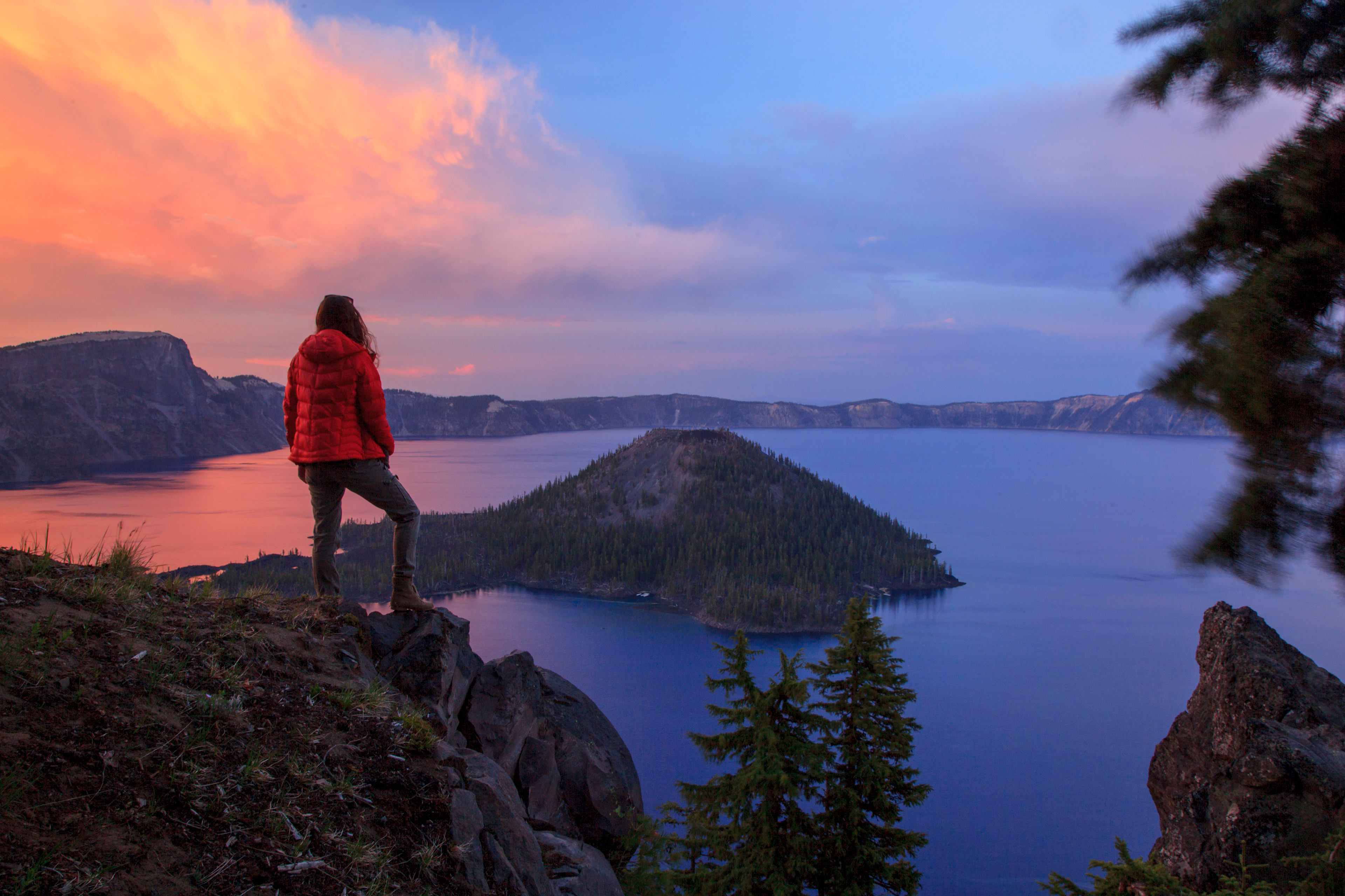 Sunsets at Crater Lake never disappoint! 